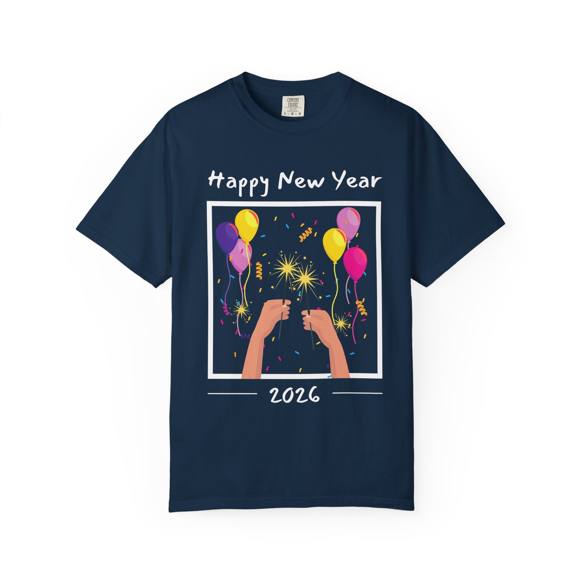 Happy New Year Unisex T-shirt, Celebration Tee, Party Shirt, Festive Apparel, Holiday Gift, New Year's Eve Wear