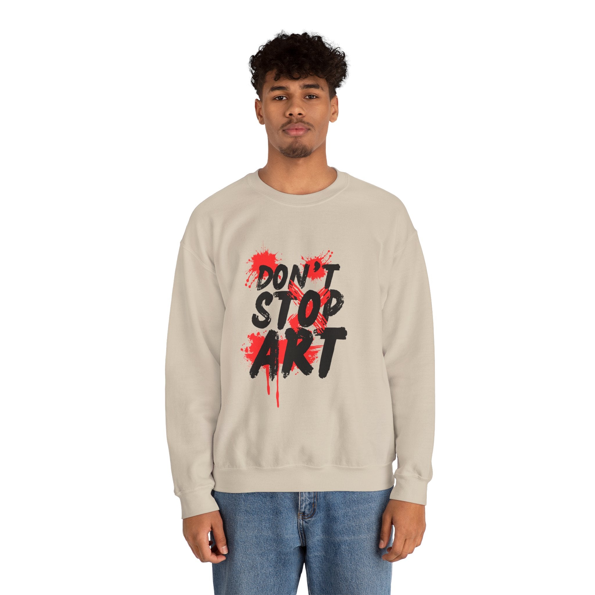 Artistic Crewneck Sweatshirt | Cozy Gift for Artists, Creative Apparel, Unique Statement Piece, Casual Wear, Everyday Comfort