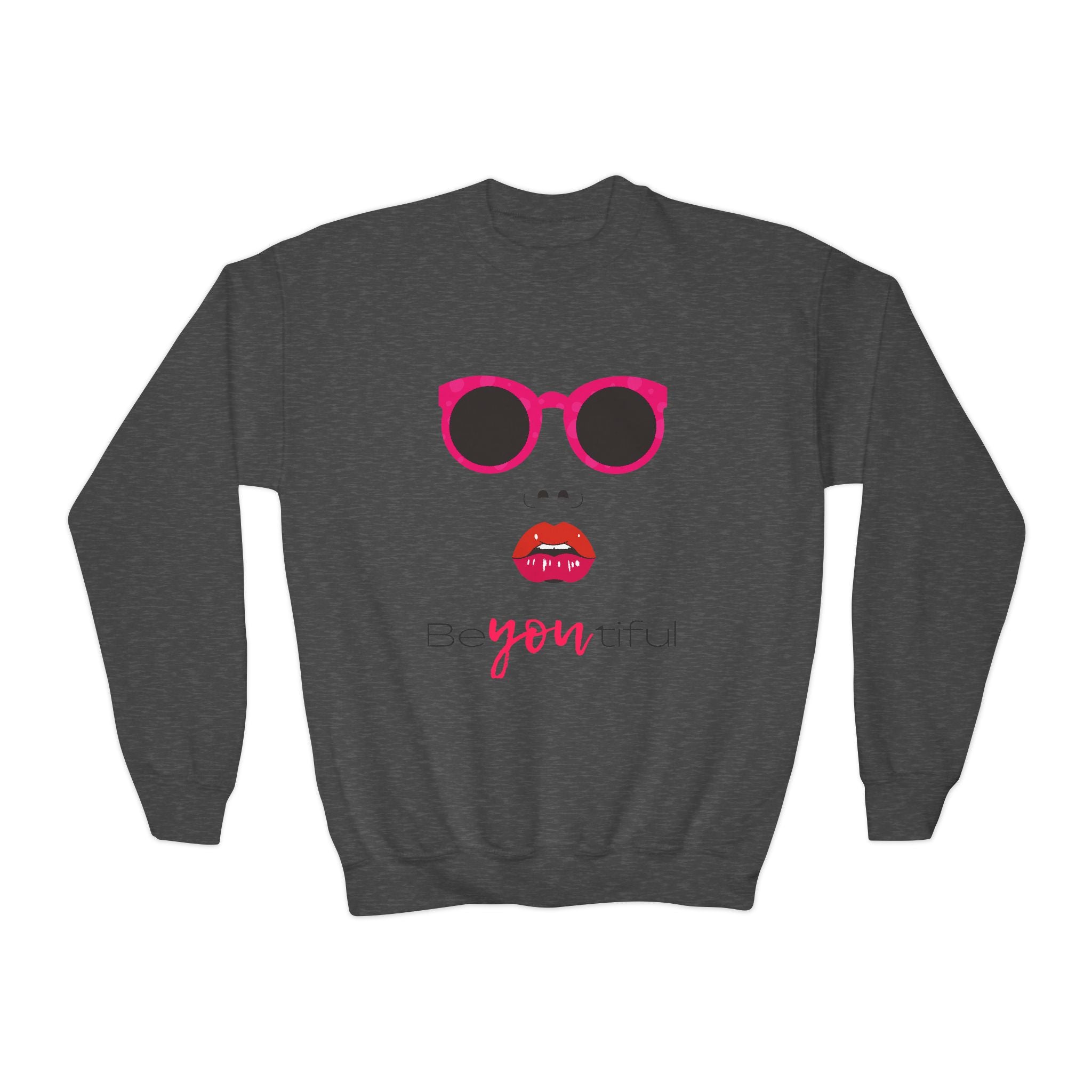 Be You Crewneck Sweatshirt | Youth Pullover | Trendy Sweatshirt for Girls | Unique Gift | Fashion Statement | Everyday Wear