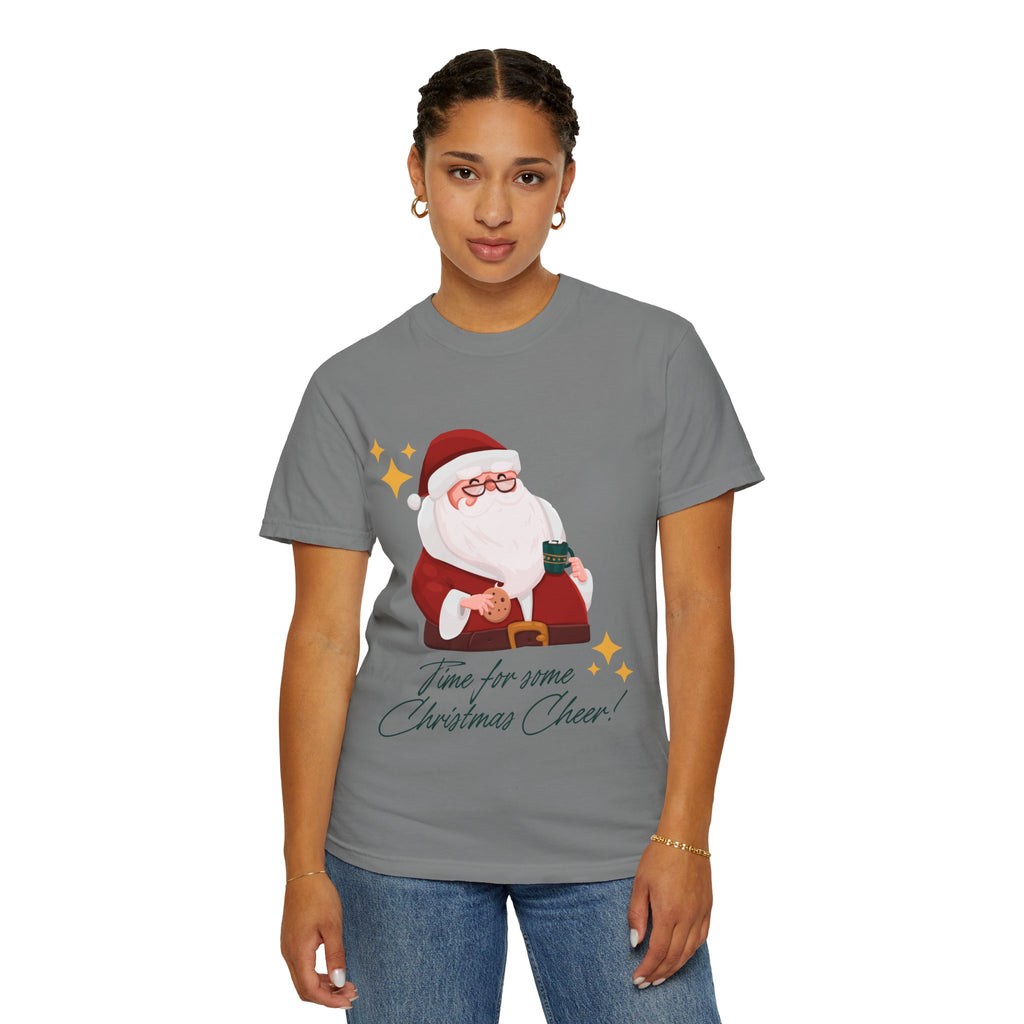 Festive Christmas T-Shirt, Holiday Apparel, Santa Graphic Tee, Unisex Christmas Gift, Seasonal Outfit, Cheerful Holiday Wear