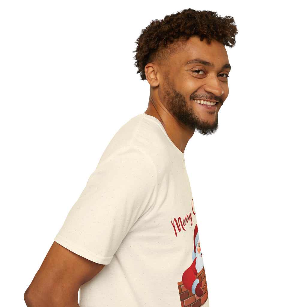 Merry Christmas Santa T-Shirt, Holiday Tee, Unisex Christmas Top, Festive Shirt, Gift for Him/Her, Family Reunion Apparel