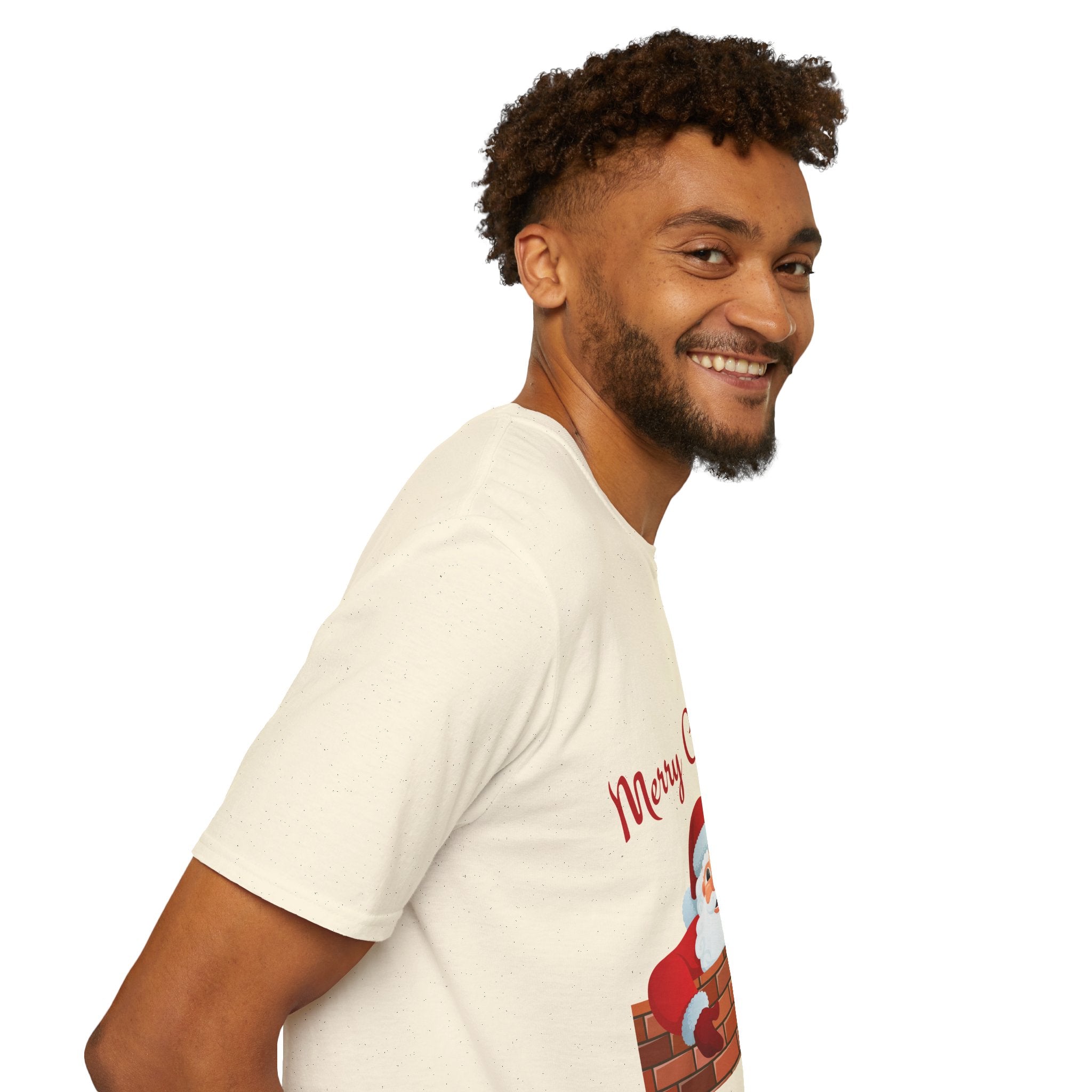 Merry Christmas Santa T-Shirt, Holiday Tee, Unisex Christmas Top, Festive Shirt, Gift for Him/Her, Family Reunion Apparel