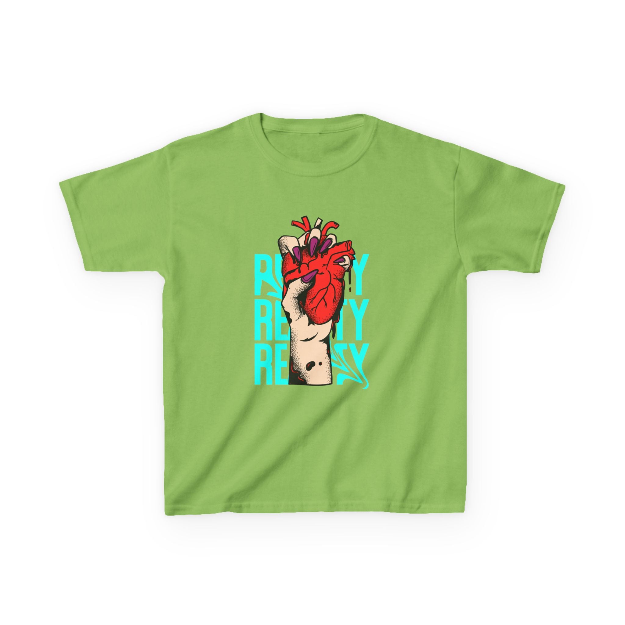 Youth Graphic Tee with Heart Design, Perfect Gift for Kids, Fun Everyday Wear, Unique Birthday Present, Heartfelt T-Shirt