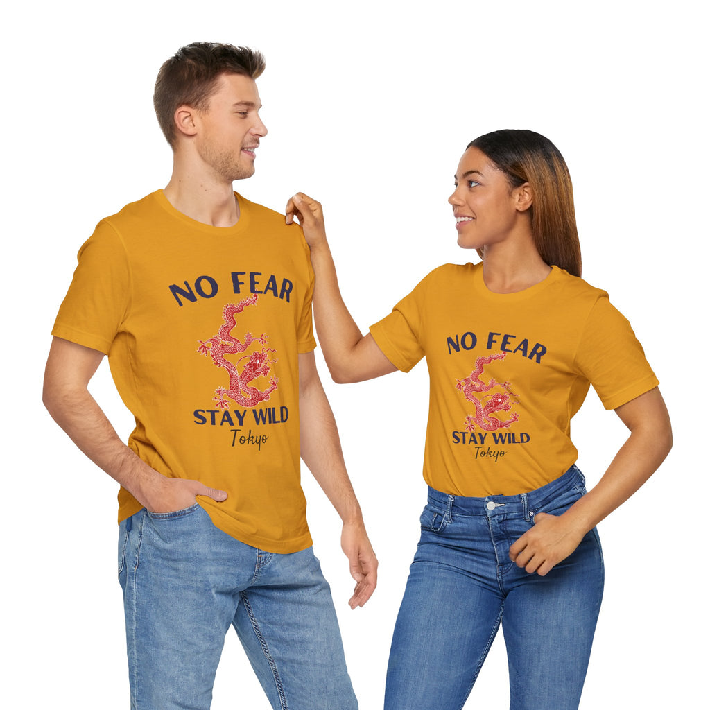 No Fear Stay Wild Unisex T-Shirt | Adventure Tee, Casual Wear, Gift for Nature Lovers, Inspirational Shirt, Summer Fashion