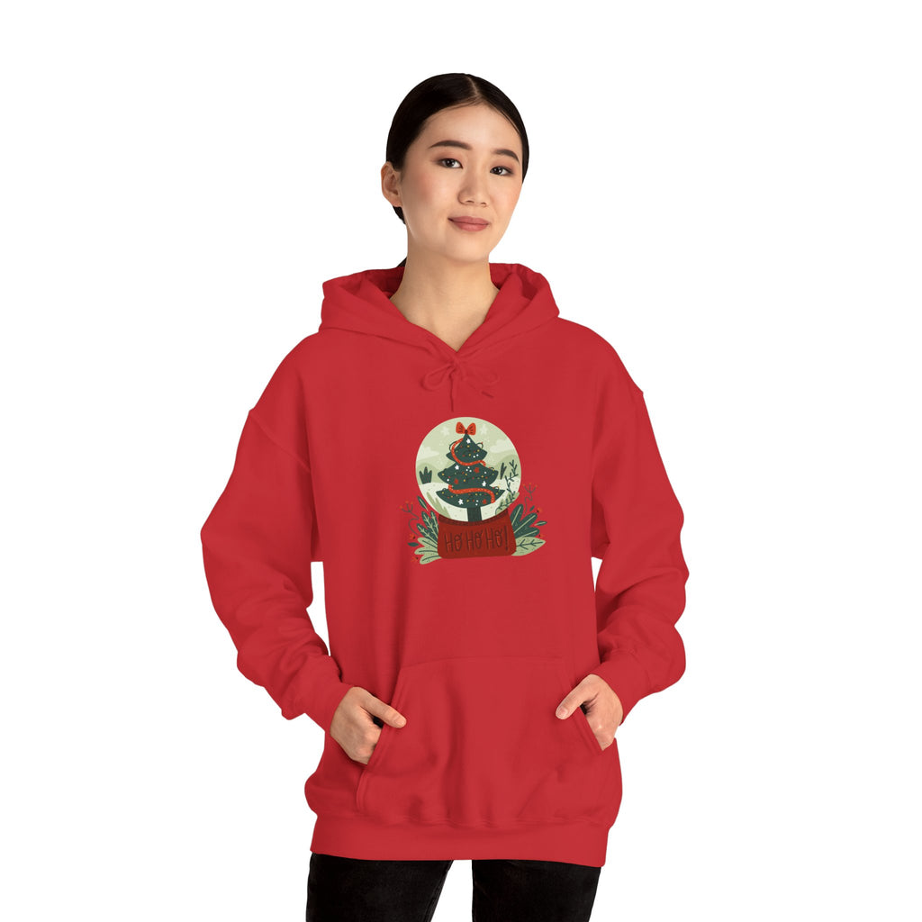 Cozy Holiday Hoodie with Snow Globe Design | Festive Gift, Winter Apparel, Christmas Sweatshirt, Unisex Hoodie, Seasonal Outfit