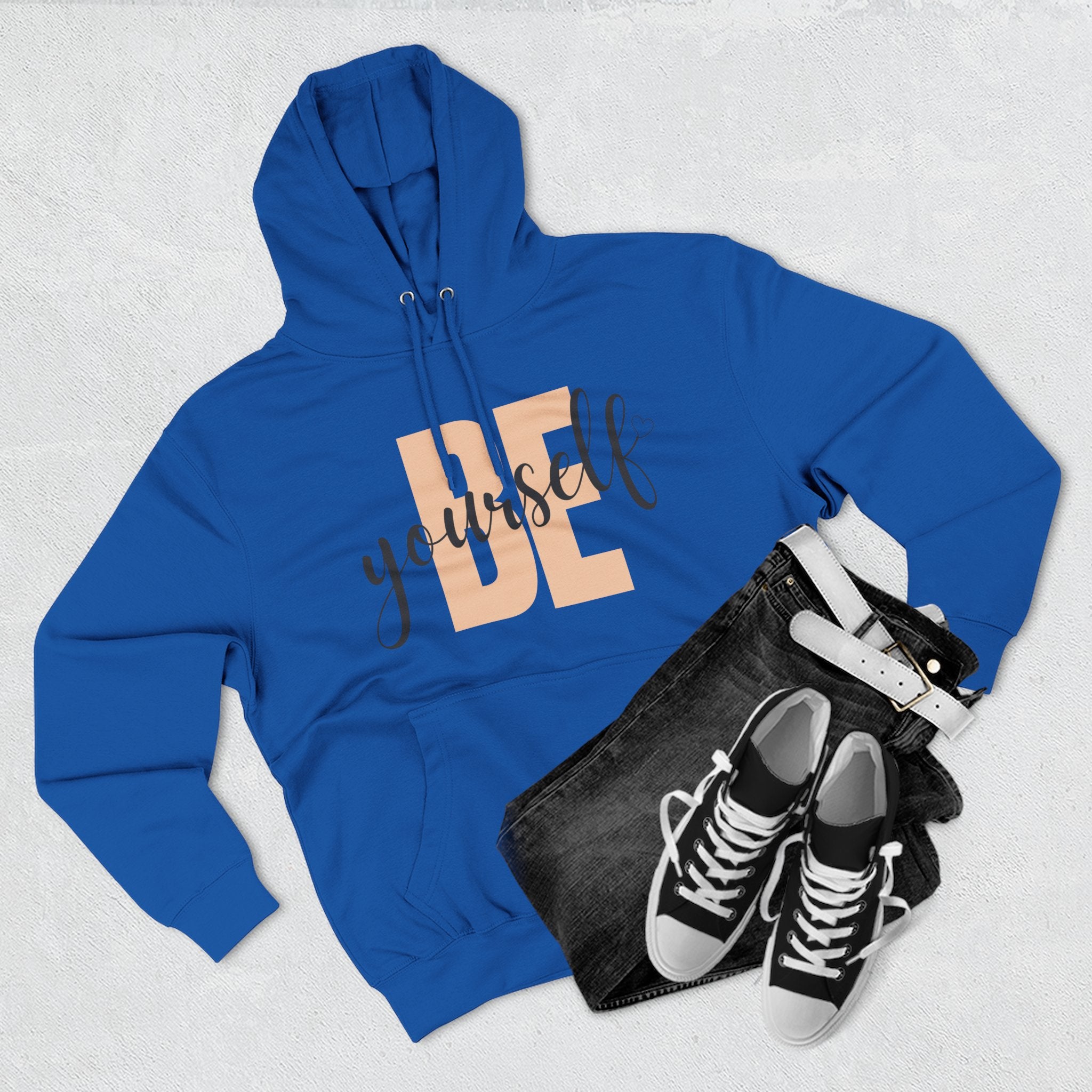 Be Yourself Fleece Hoodie | Cozy Casual Wear, Inspirational Gift, Self-Love Sweatshirt, Motivational Fashion, Fall Essentials