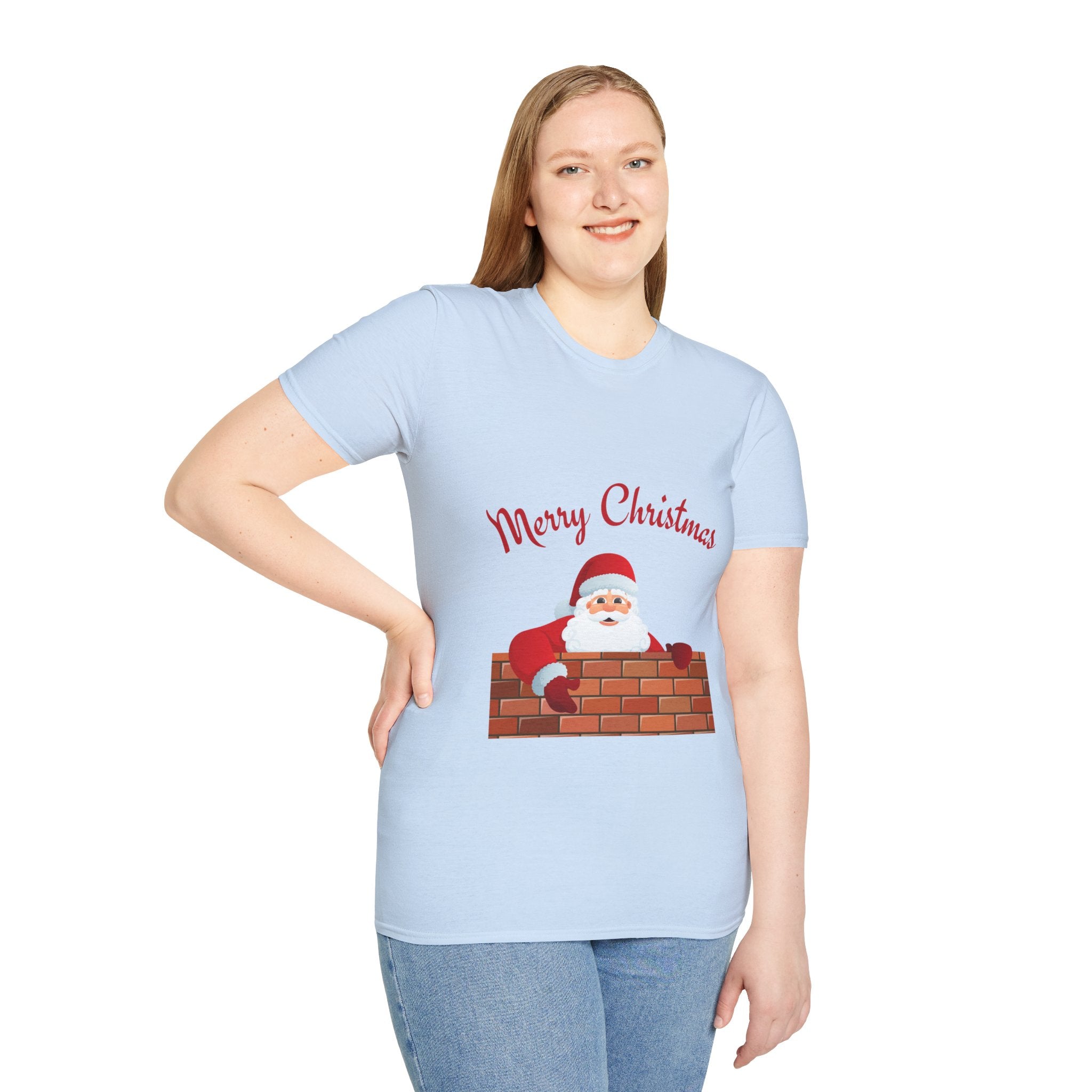Merry Christmas Santa T-Shirt, Holiday Tee, Unisex Christmas Top, Festive Shirt, Gift for Him/Her, Family Reunion Apparel