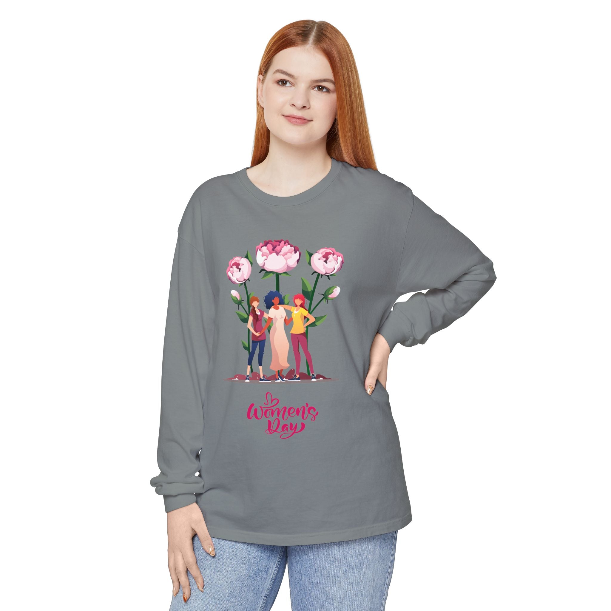 Womens Day Long Sleeve T-Shirt, Feminist Apparel, Gift for Her, Casual Wear, Women's Empowerment Tee, Spring Fashion