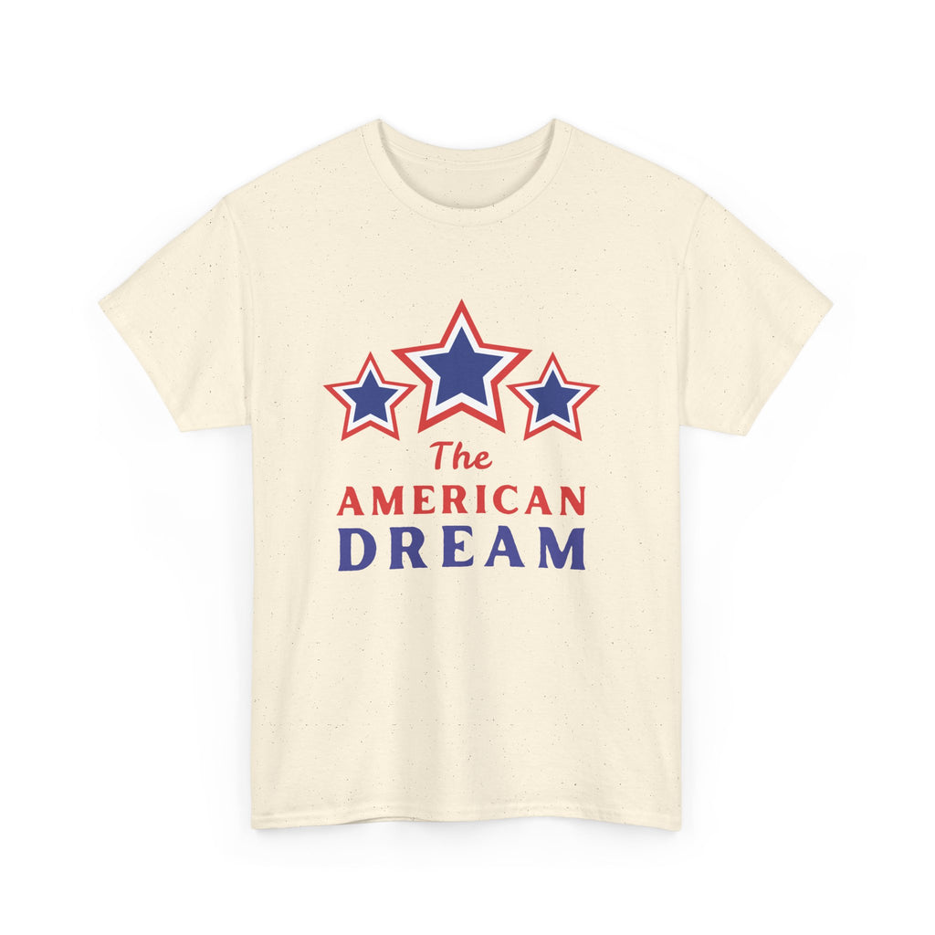 American Dream Graphic Tee, Patriotic Shirt, Unisex Cotton T-Shirt, Fourth of July Gift, Summer Casual Wear, Vintage Star Design