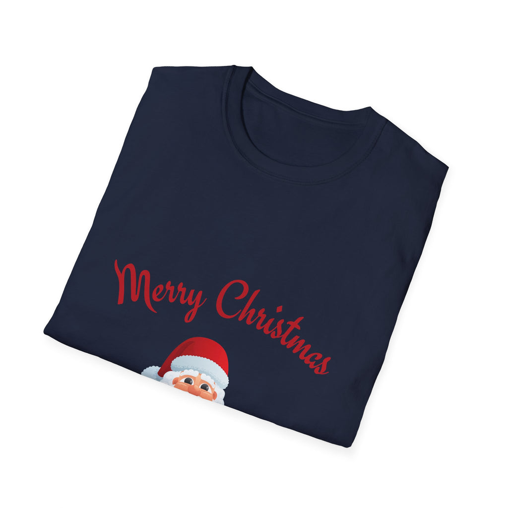 Merry Christmas Santa T-Shirt, Holiday Tee, Unisex Christmas Top, Festive Shirt, Gift for Him/Her, Family Reunion Apparel