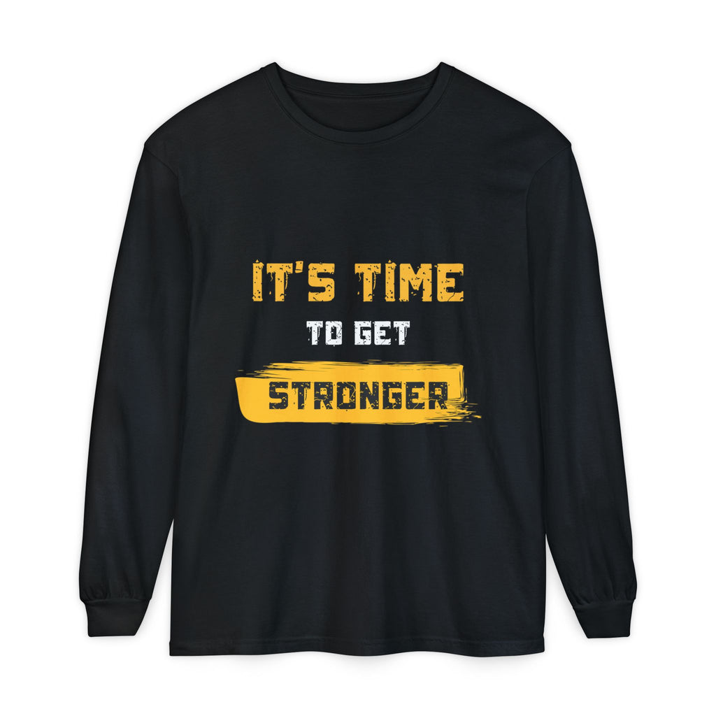 Unisex Motivational Long Sleeve Tee - 'It's Time Stronger' - Perfect Gift for Fitness Lovers, Gym Attire, Casual Wear, Inspirational [...]
