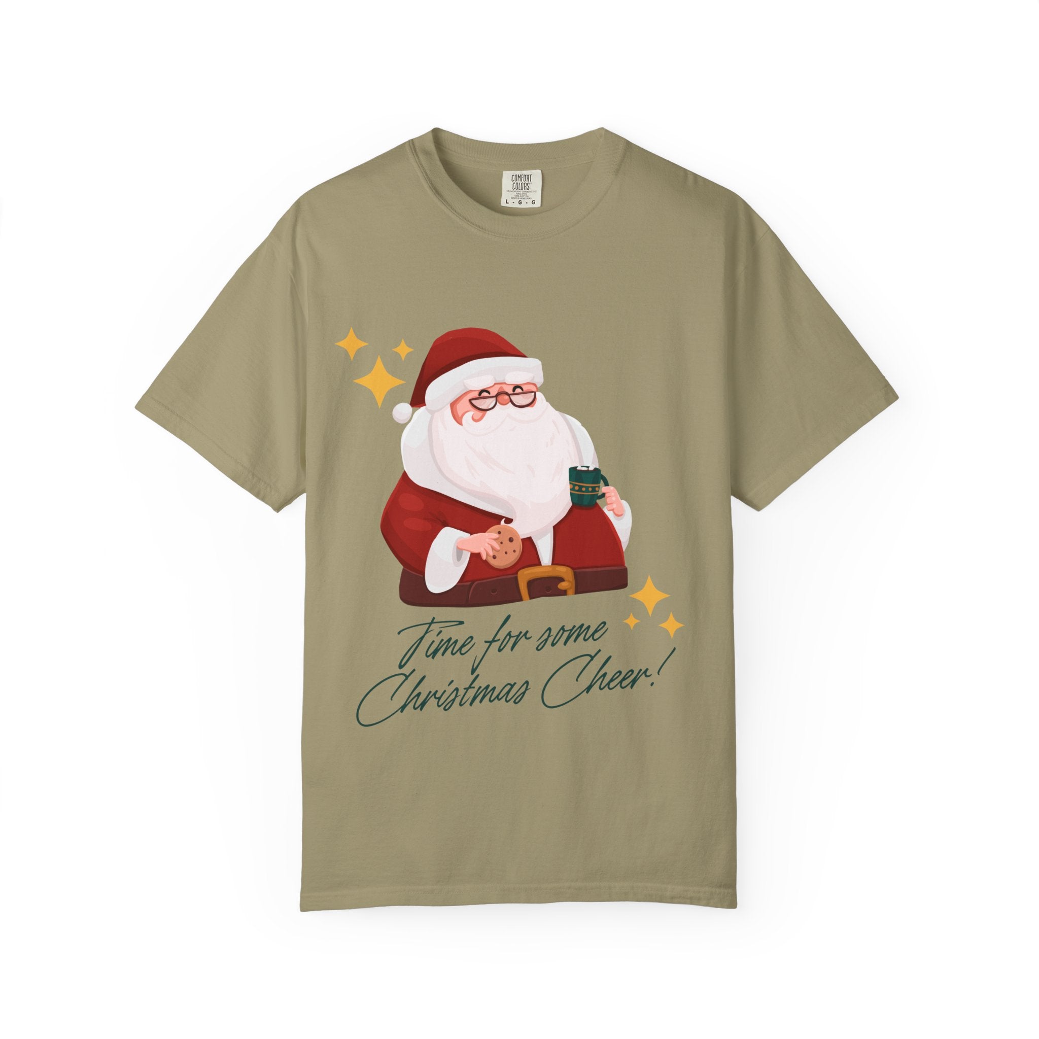 Festive Christmas T-Shirt, Holiday Apparel, Santa Graphic Tee, Unisex Christmas Gift, Seasonal Outfit, Cheerful Holiday Wear