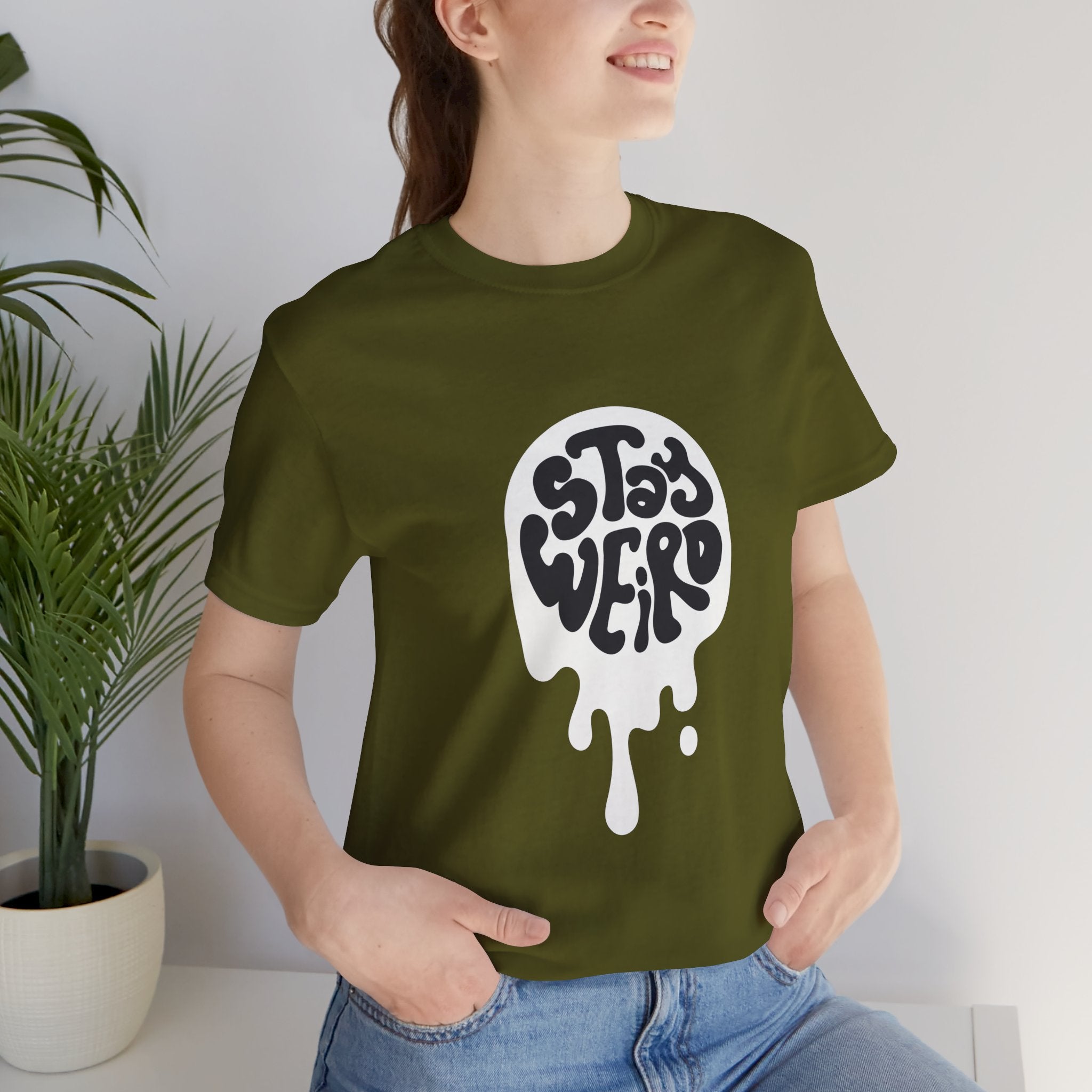 Stay Weird Unisex Tee - Comfortable Graphic T-Shirt, Casual Wear, Gift for Friends, Artsy Apparel, Everyday Fashion