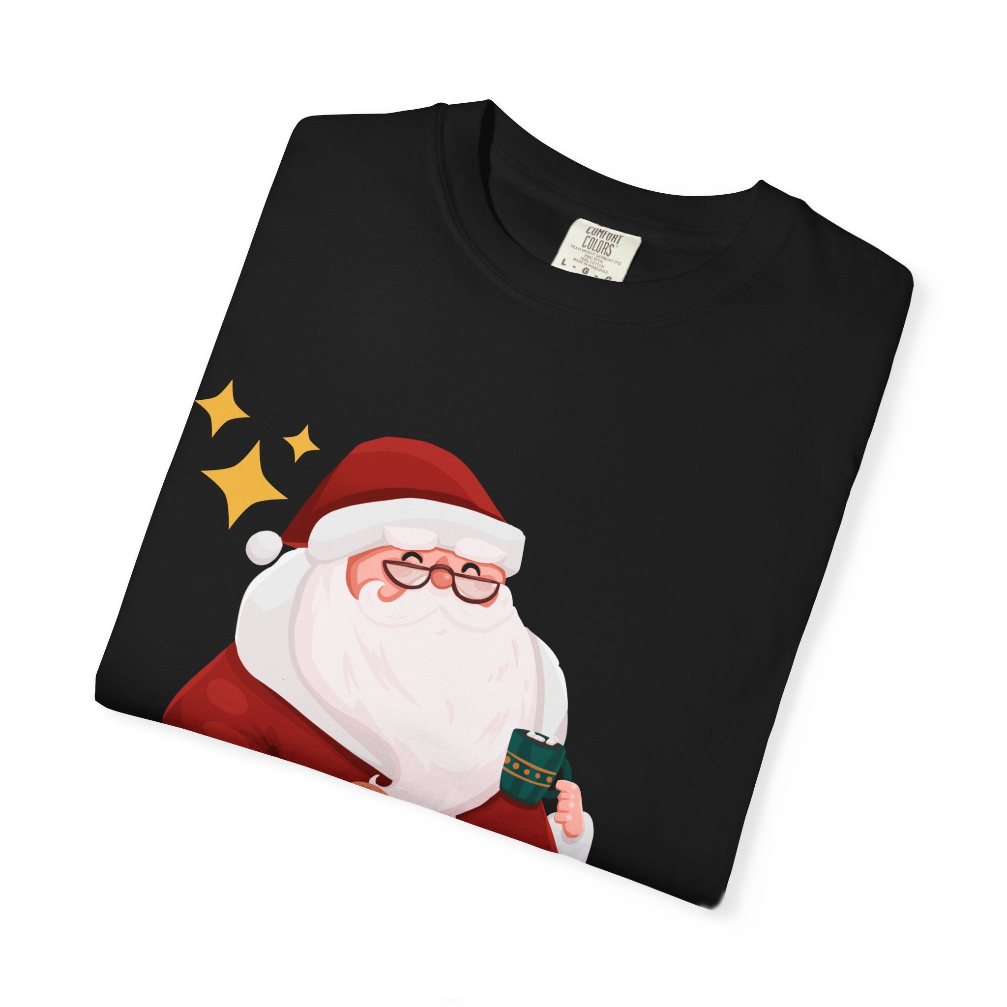 Festive Christmas T-Shirt, Holiday Apparel, Santa Graphic Tee, Unisex Christmas Gift, Seasonal Outfit, Cheerful Holiday Wear