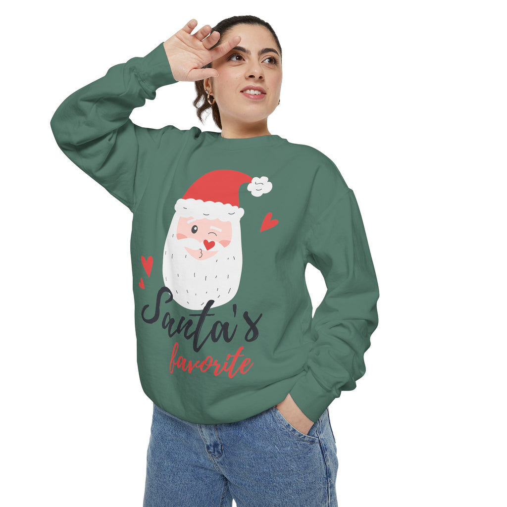 Santa's Favorite Sweatshirt, Holiday Apparel, Gift for Christmas, Unisex Pullover, Festive Sweater, Cozy Sweatshirt