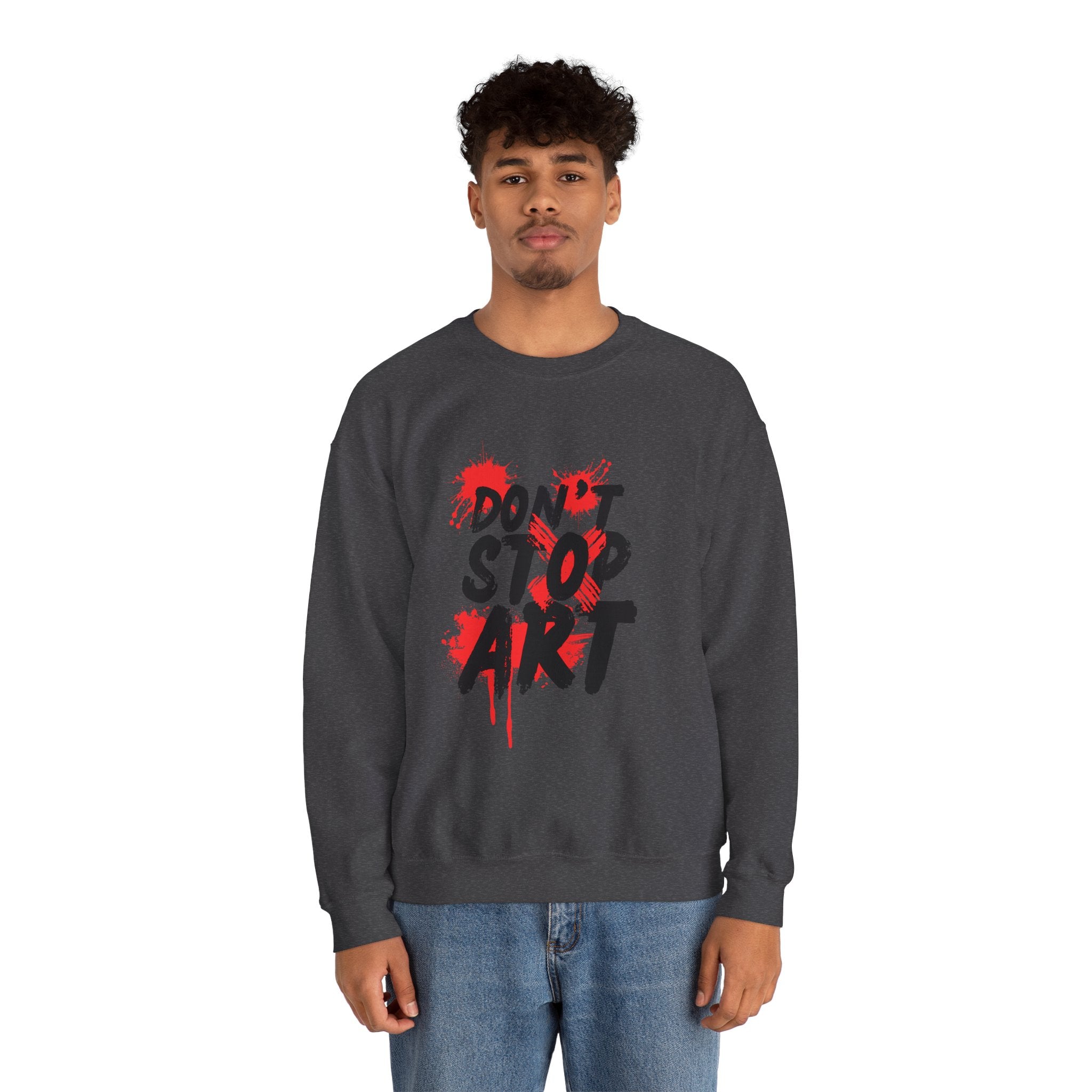 Artistic Crewneck Sweatshirt | Cozy Gift for Artists, Creative Apparel, Unique Statement Piece, Casual Wear, Everyday Comfort