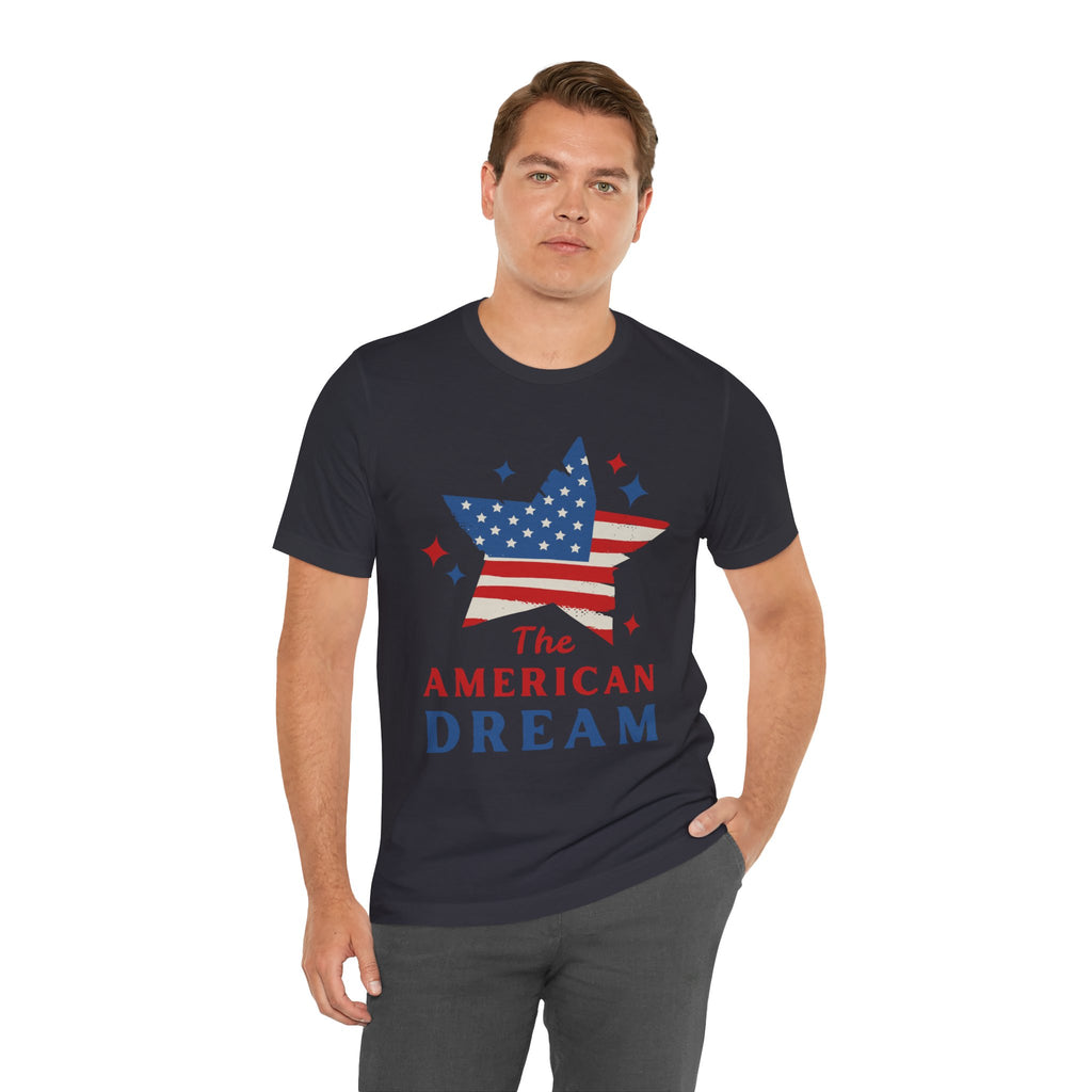Patriotic T-Shirt, Independence Day Tee, American Dream Shirt, 4th of July Outfit, Stars and Stripes Tee Shirt