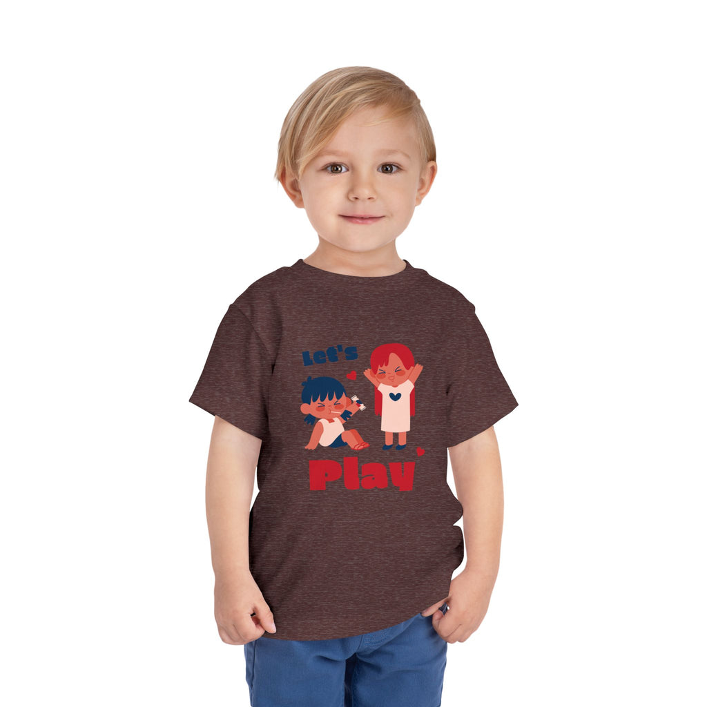 Playful Toddler Tee, Let's Play Shirt, Kids Short Sleeve Top, Fun Toddler Clothing, Adorable Kids Tee