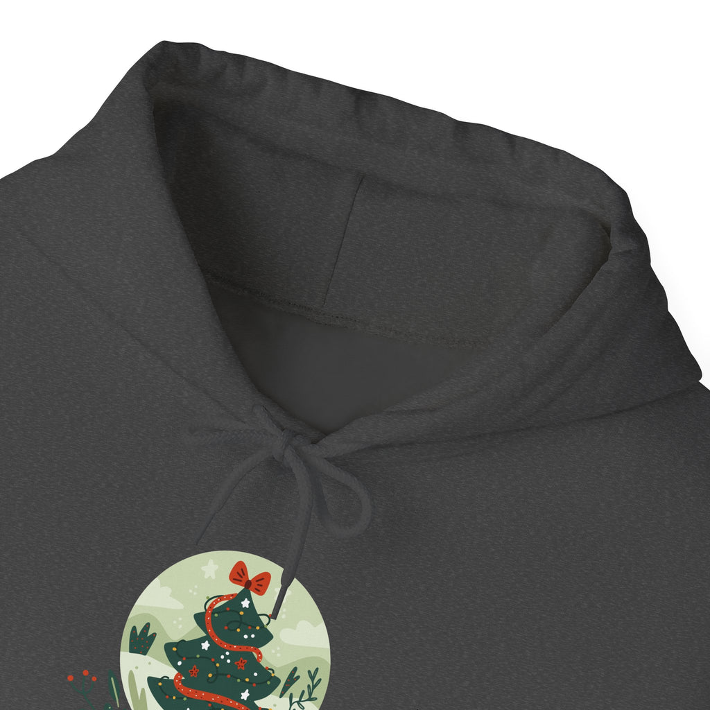Cozy Holiday Hoodie with Snow Globe Design | Festive Gift, Winter Apparel, Christmas Sweatshirt, Unisex Hoodie, Seasonal Outfit