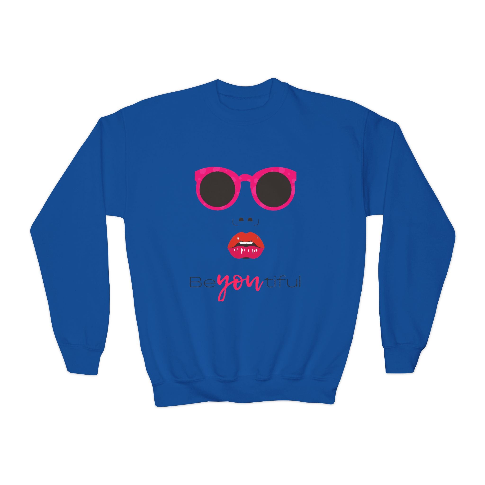 Be You Crewneck Sweatshirt | Youth Pullover | Trendy Sweatshirt for Girls | Unique Gift | Fashion Statement | Everyday Wear