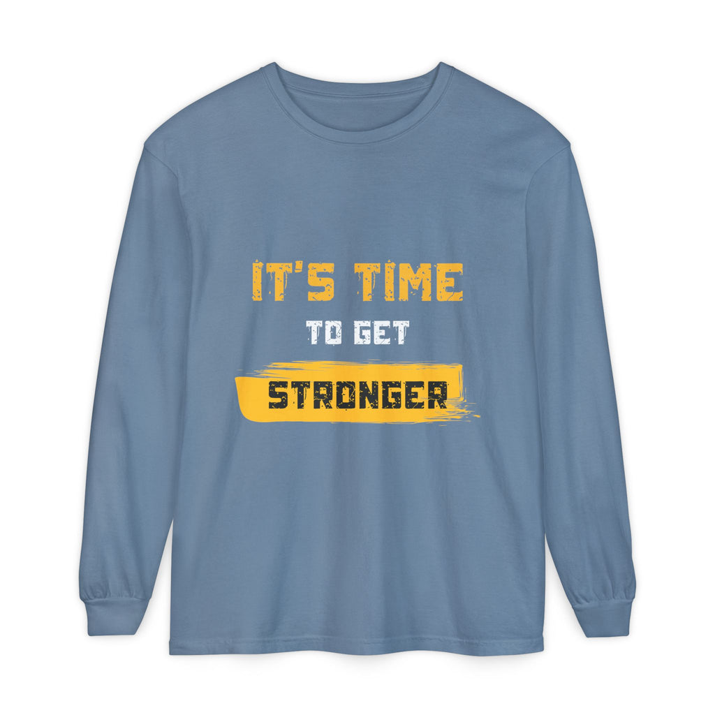 Unisex Motivational Long Sleeve Tee - 'It's Time Stronger' - Perfect Gift for Fitness Lovers, Gym Attire, Casual Wear, Inspirational [...]