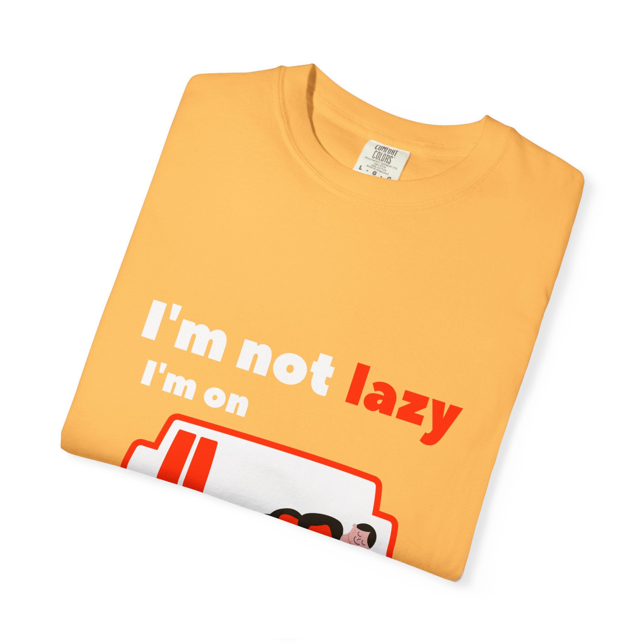 Funny Energy-Saving T-Shirt, Soft Unisex Tee for Relaxed Vibes, Perfect for Lazy Days, Gifts for Friends, Casual Wear