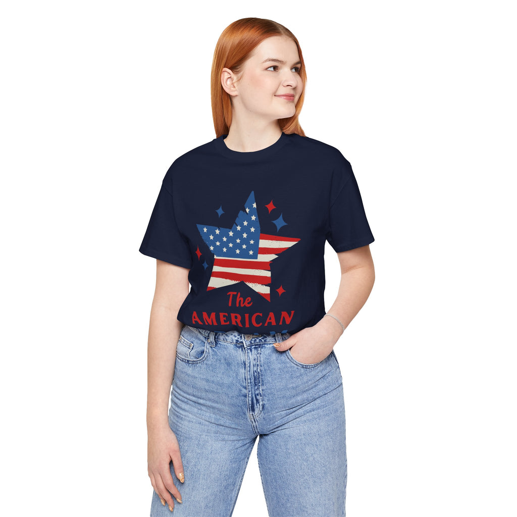Patriotic T-Shirt, Independence Day Tee, American Dream Shirt, 4th of July Outfit, Stars and Stripes Tee Shirt