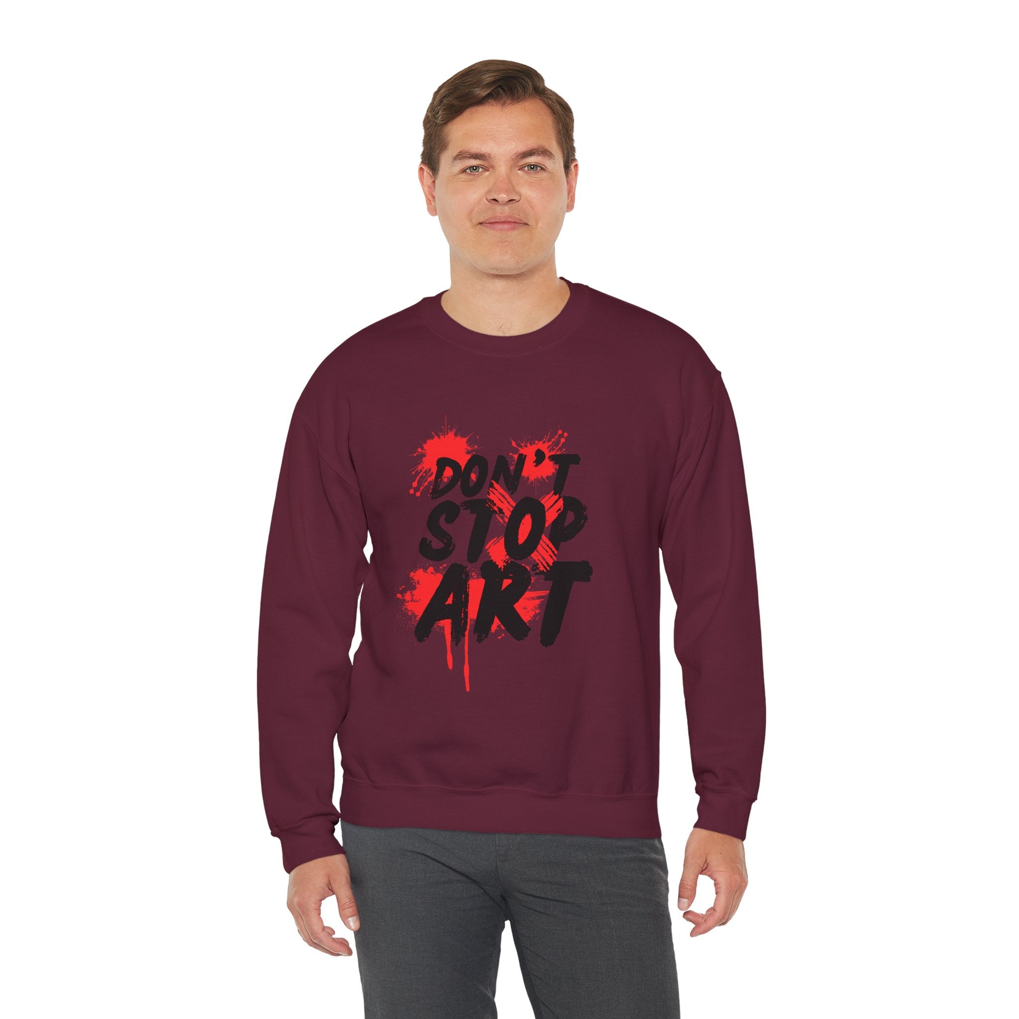 Artistic Crewneck Sweatshirt | Cozy Gift for Artists, Creative Apparel, Unique Statement Piece, Casual Wear, Everyday Comfort