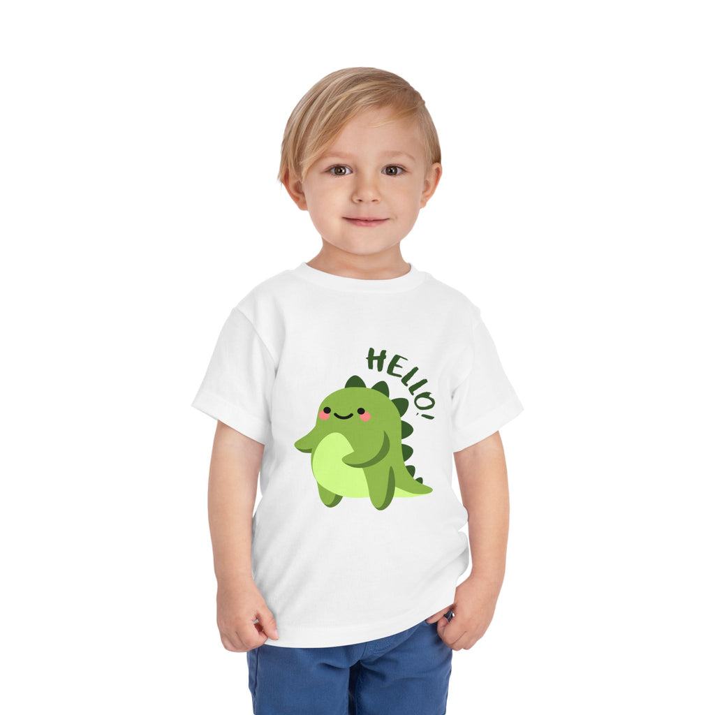 Cute Dinosaur Toddler Tee - Playful Kids Short Sleeve Shirt, Perfect for Gifts, Birthdays, Parties, Everyday Wear