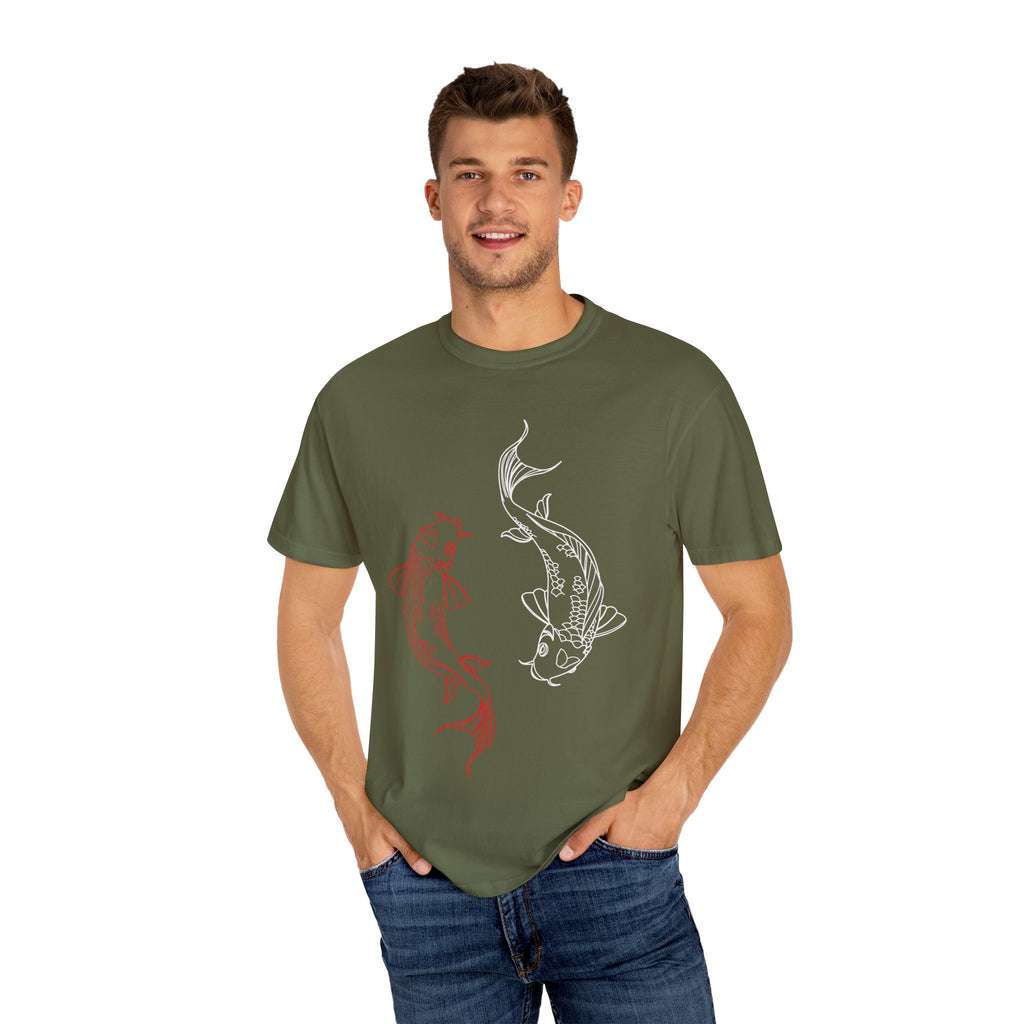 Koi Fish Unisex T-Shirt | Art Tee, Summer Style, Casual Wear, Gift for Nature Lovers, Zen & Peaceful Vibe