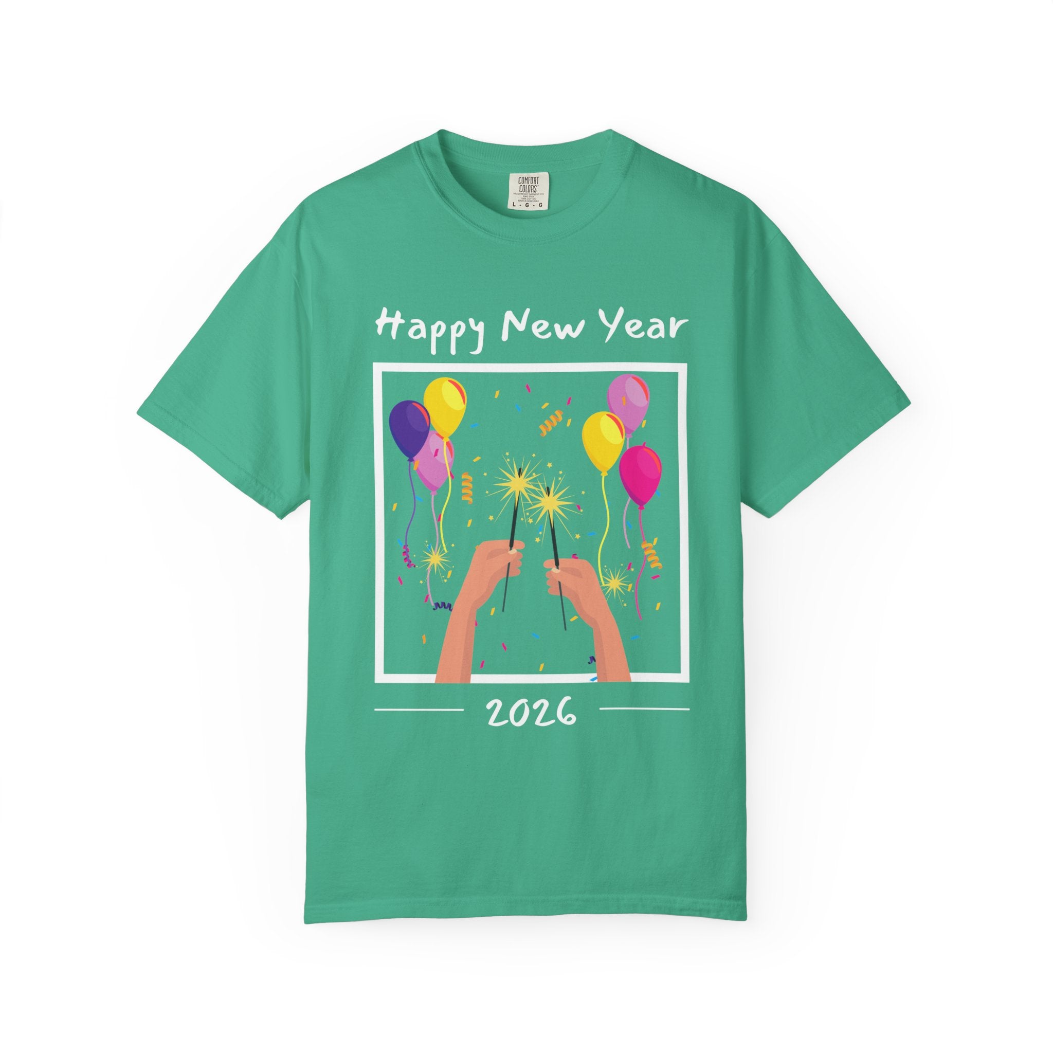 Happy New Year Unisex T-shirt, Celebration Tee, Party Shirt, Festive Apparel, Holiday Gift, New Year's Eve Wear