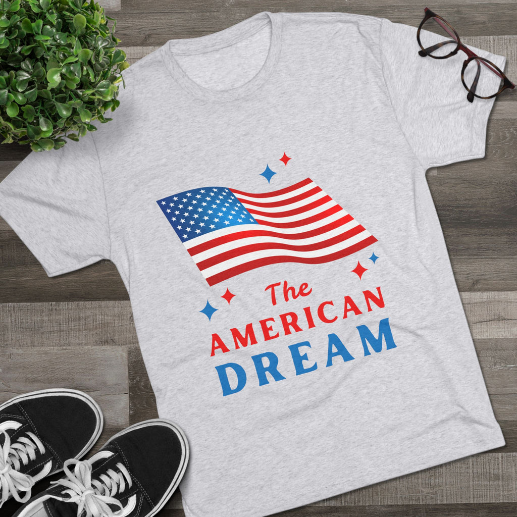 American Dream Unisex Crew Tee, Patriotic Shirt, Independence Day Tee, Casual Summer Top, Gift for Proud Americans
