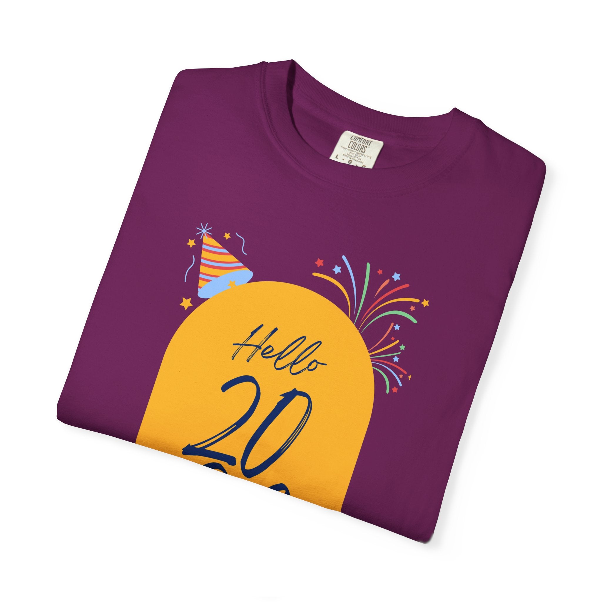 2026 Celebration T-Shirt - Party Vibes, Unisex Garment-Dyed Tee, Perfect for New Year, Birthdays, Gatherings, Fun Events