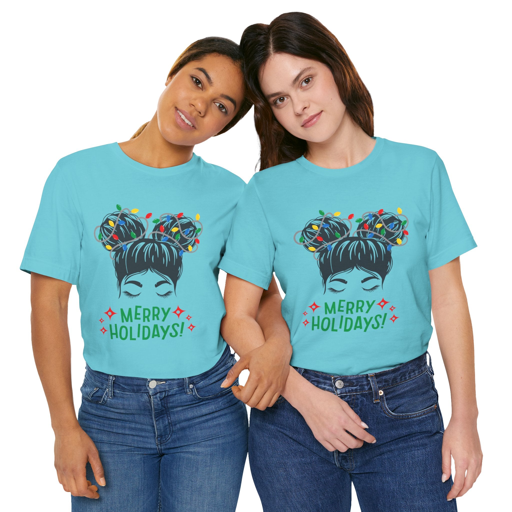 Festive Holiday Tee - Merry Holidays Graphic, Unisex Jersey Short Sleeve Shirt, Christmas Apparel, Seasonal Gift, Cozy Vibes