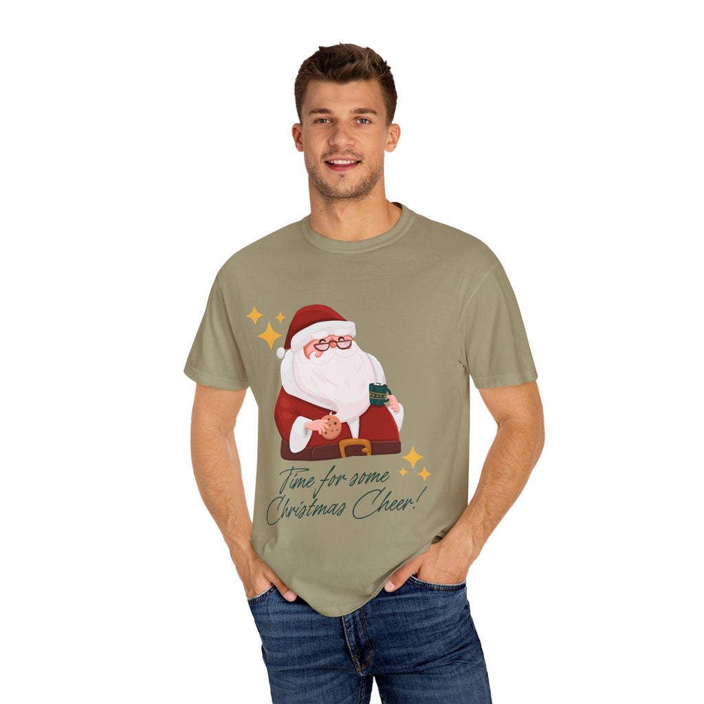Festive Christmas T-Shirt, Holiday Apparel, Santa Graphic Tee, Unisex Christmas Gift, Seasonal Outfit, Cheerful Holiday Wear