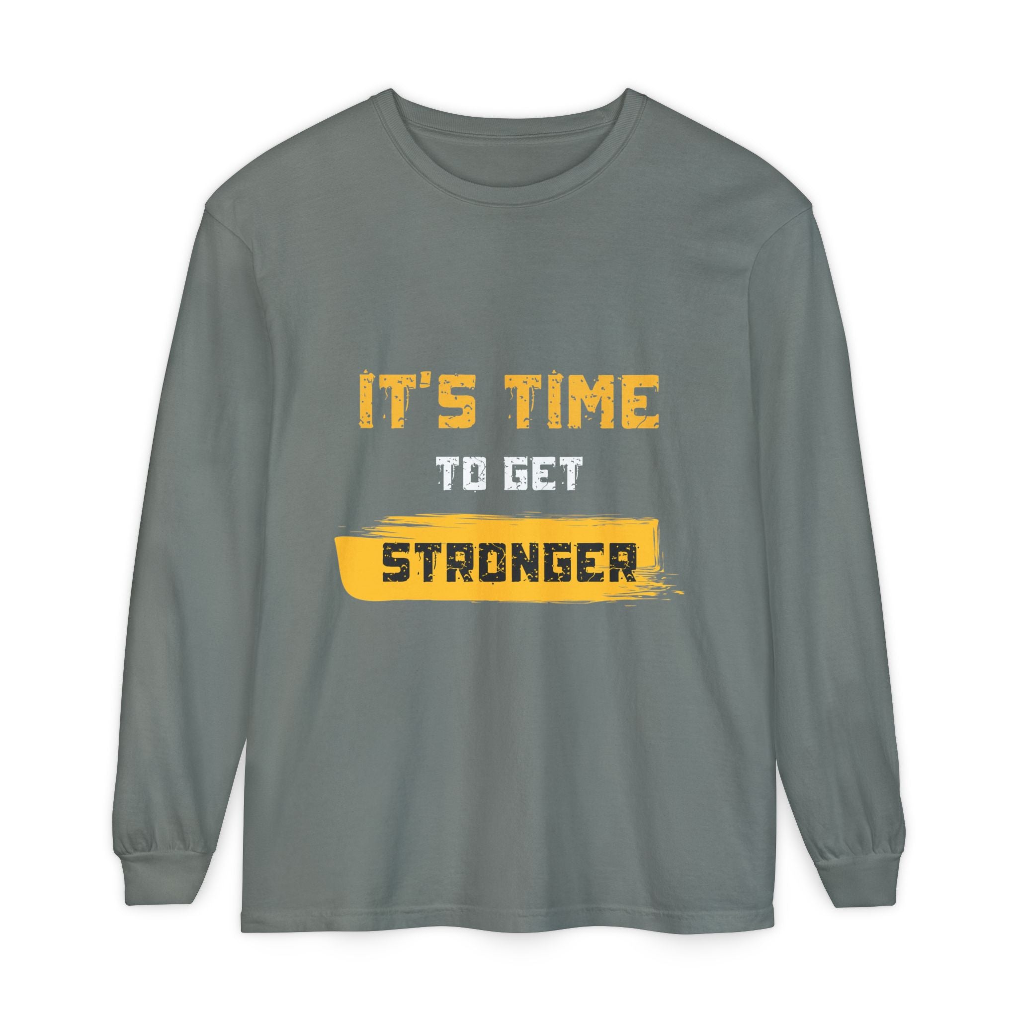 Unisex Motivational Long Sleeve Tee - 'It's Time Stronger' - Perfect Gift for Fitness Lovers, Gym Attire, Casual Wear, Inspirational [...]