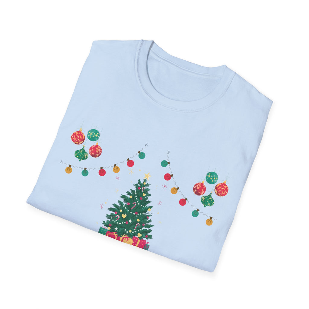 Merry Christmas Unisex T-Shirt, Festive Tee, Holiday Apparel, Winter Gift, Cozy Christmas Style, Unisex Softstyle Shirt