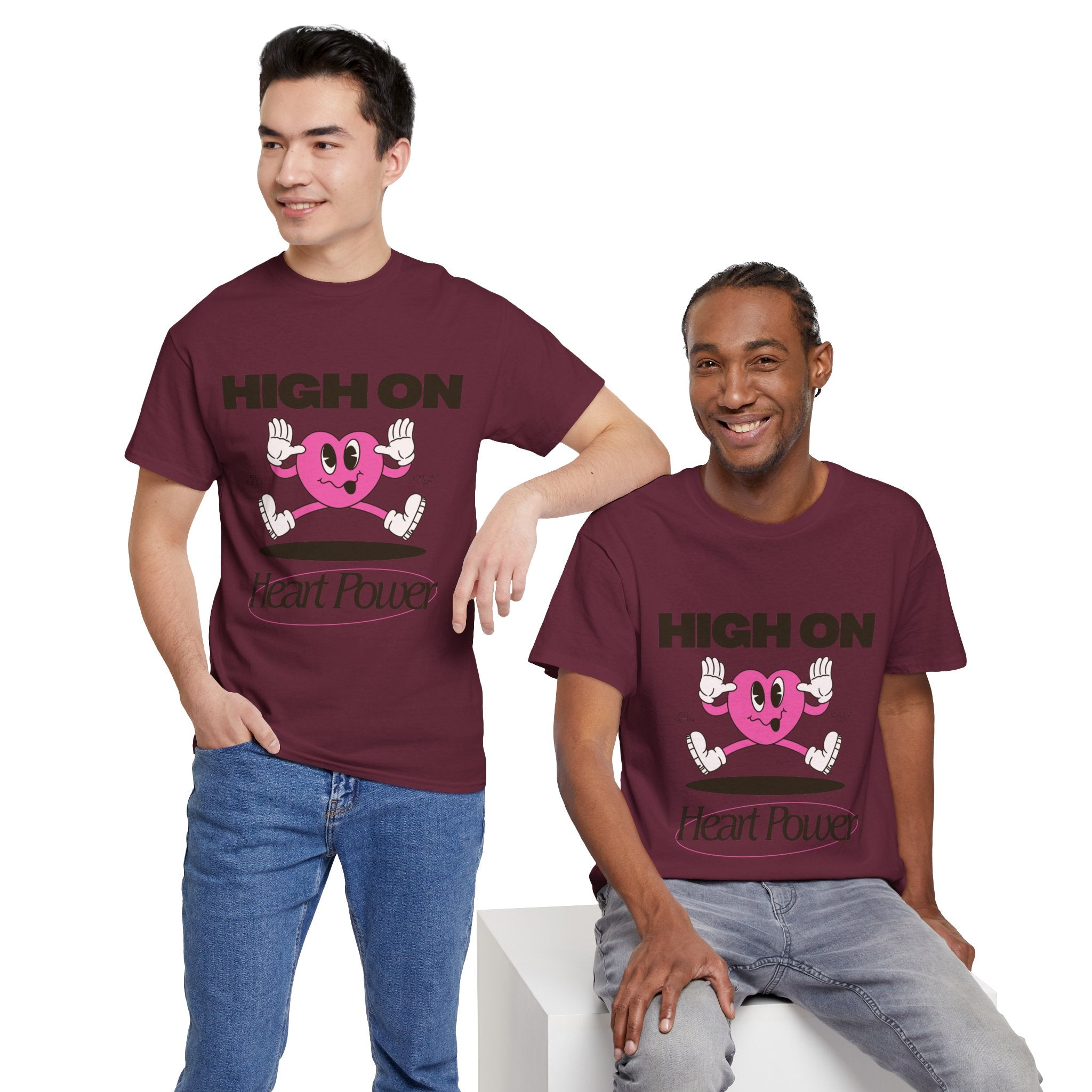 Heart Power Unisex T-Shirt Design | Graphic Tee for Men & Women | Streetwear Aesthetic T-Shirt