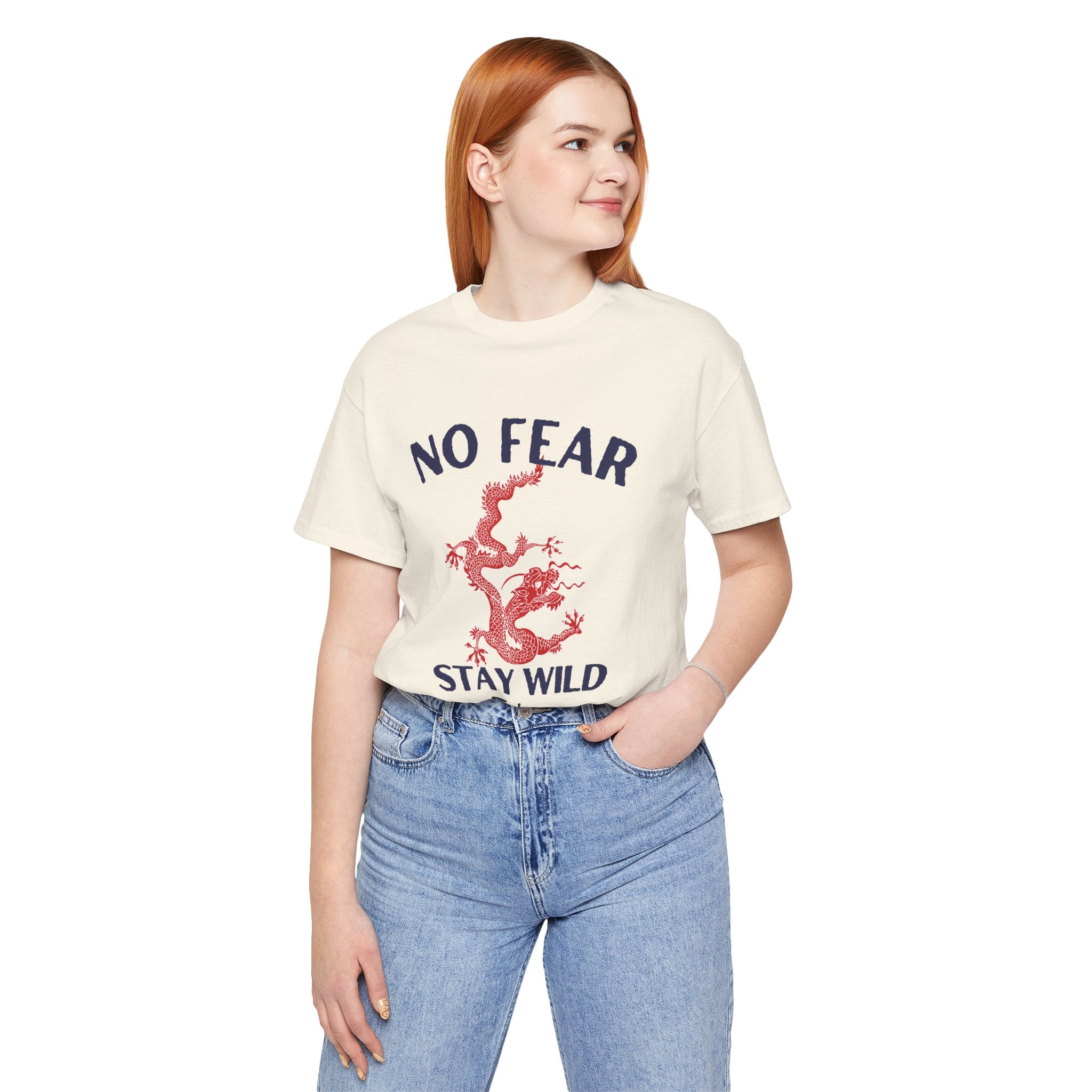 No Fear Stay Wild Unisex T-Shirt | Adventure Tee, Casual Wear, Gift for Nature Lovers, Inspirational Shirt, Summer Fashion