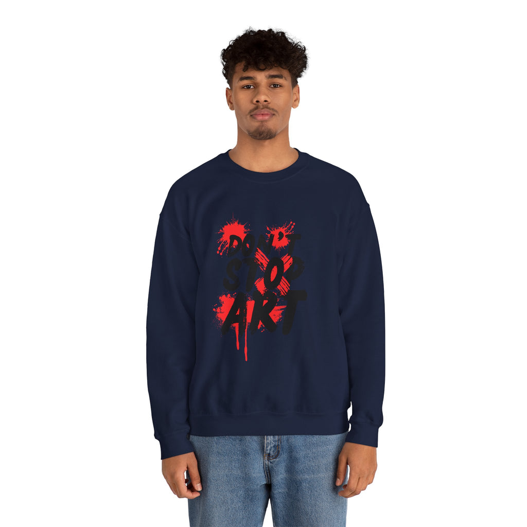 Artistic Crewneck Sweatshirt | Cozy Gift for Artists, Creative Apparel, Unique Statement Piece, Casual Wear, Everyday Comfort