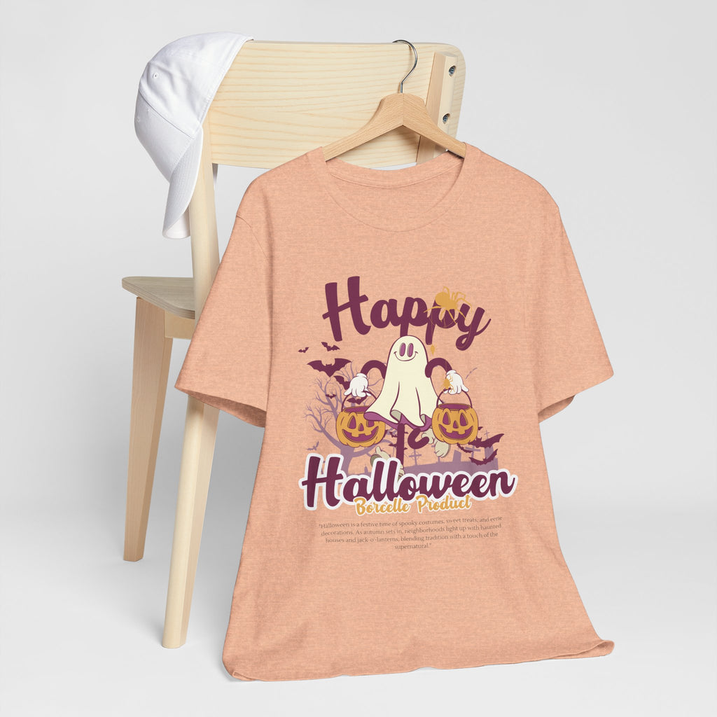 Halloween Unisex T-Shirt, Cute Ghost Tee, Fall Apparel, Kids Halloween Costume, Spooky Season Shirt, Trick or Treat Gift