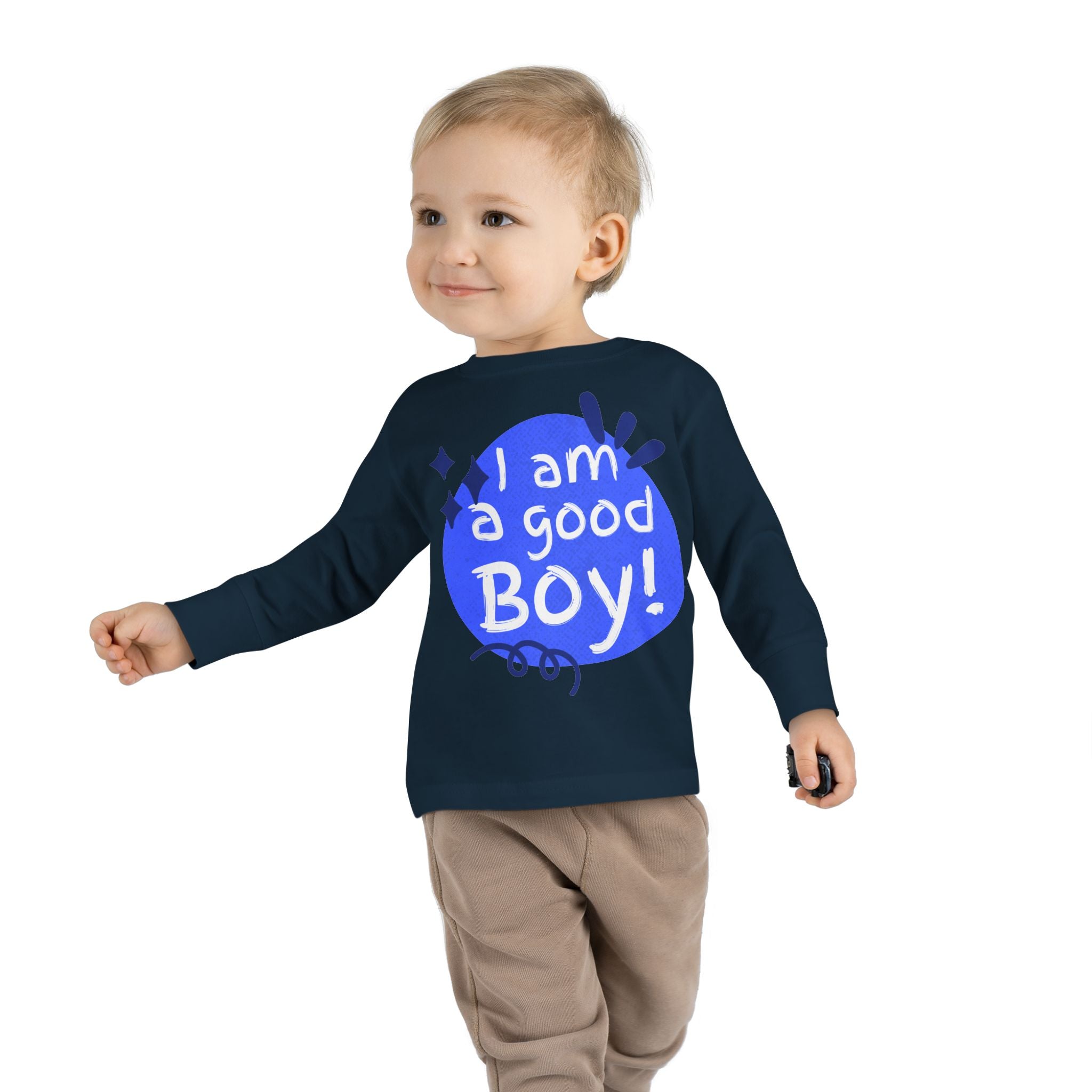 Toddler Long Sleeve Tee | Unisex Kids Shirt | Ring-Spun Cotton | EasyTear Label