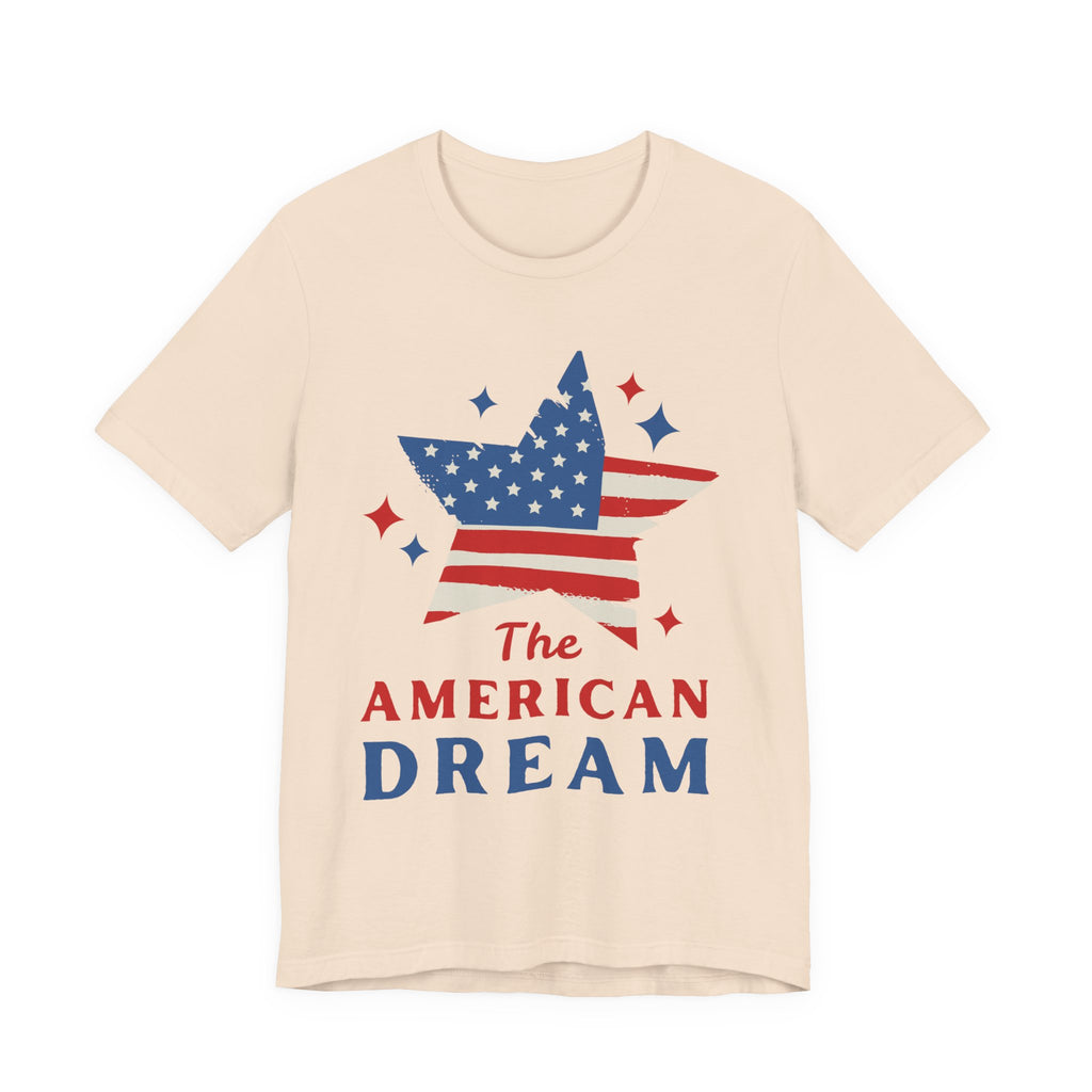 Patriotic T-Shirt, Independence Day Tee, American Dream Shirt, 4th of July Outfit, Stars and Stripes Tee Shirt