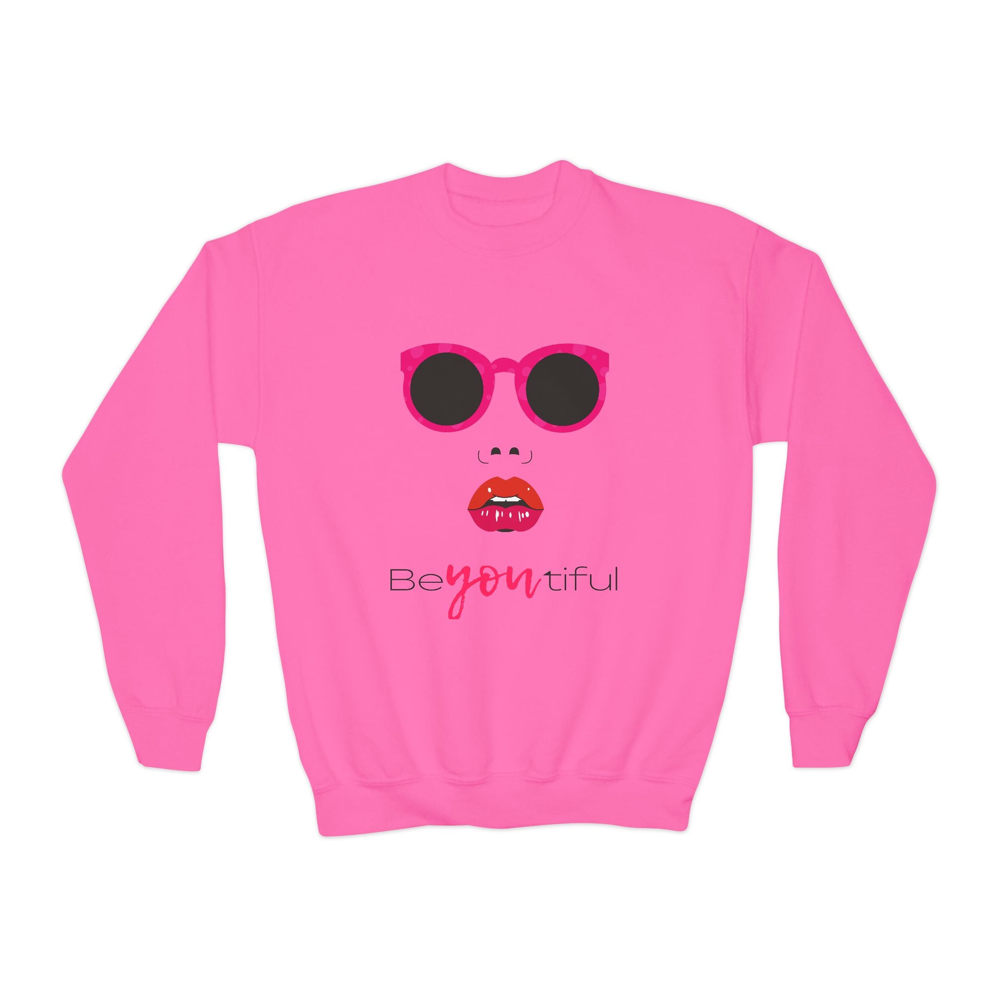 Be You Crewneck Sweatshirt | Youth Pullover | Trendy Sweatshirt for Girls | Unique Gift | Fashion Statement | Everyday Wear