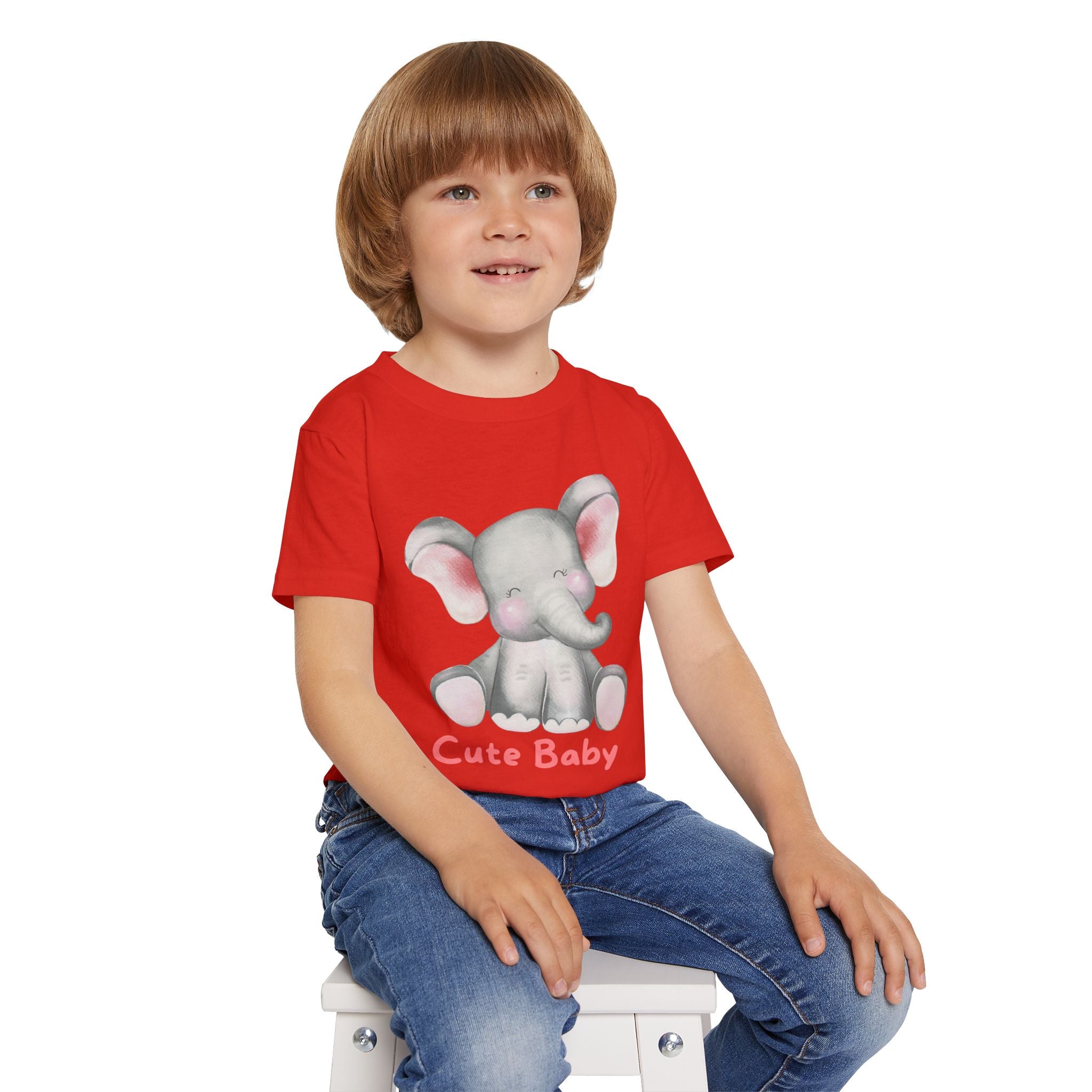 Cute Baby Elephant Toddler T-shirt, Preschool, Baby Shower Gift, Toddler Apparel, Kids Birthday, Cute Animal Clothing