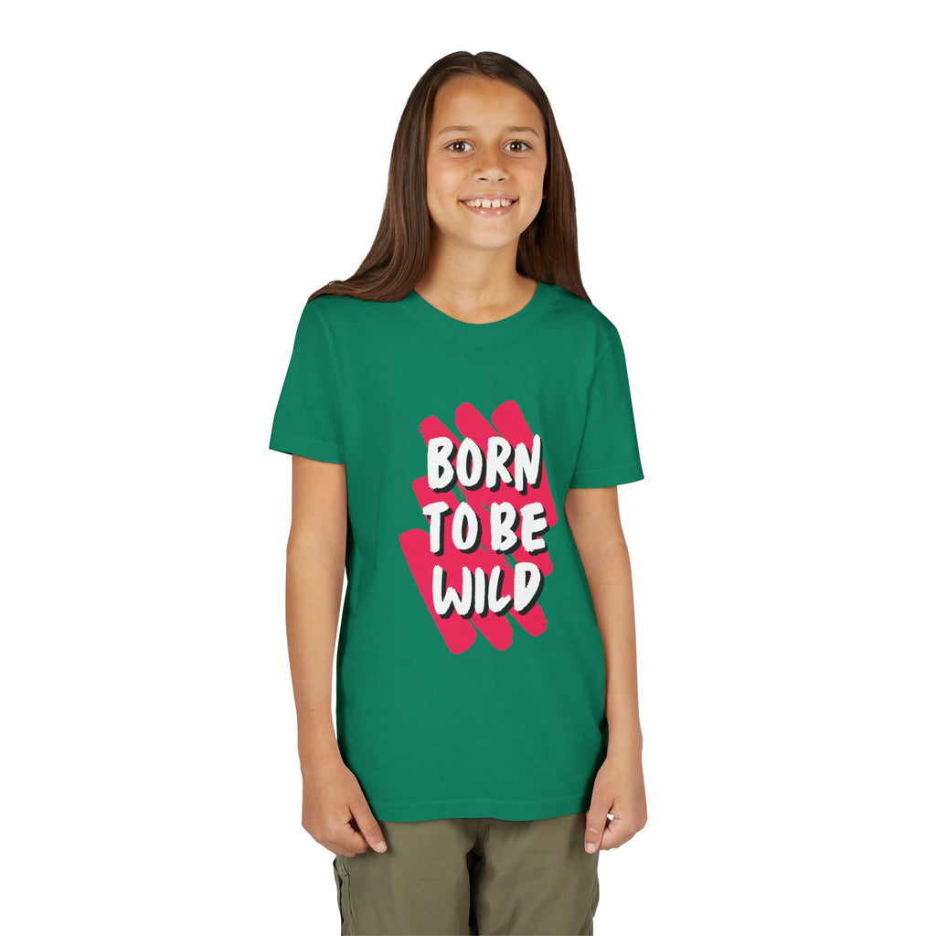 Youth Short Sleeve Tee - Born to Be Wild, Adventure Tee, Kids Casual Shirt, Summer Vibes, Birthday Gift, Fun Playwear