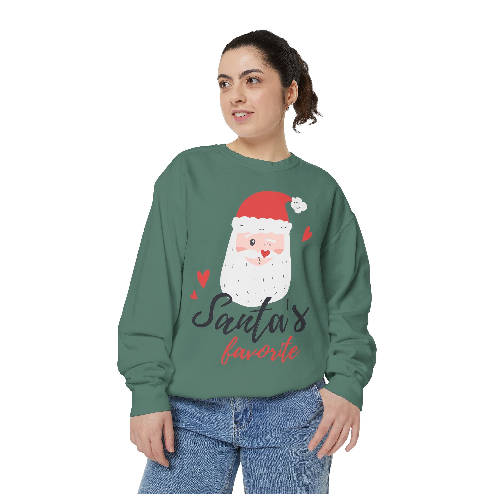 Santa's Favorite Sweatshirt, Holiday Apparel, Gift for Christmas, Unisex Pullover, Festive Sweater, Cozy Sweatshirt