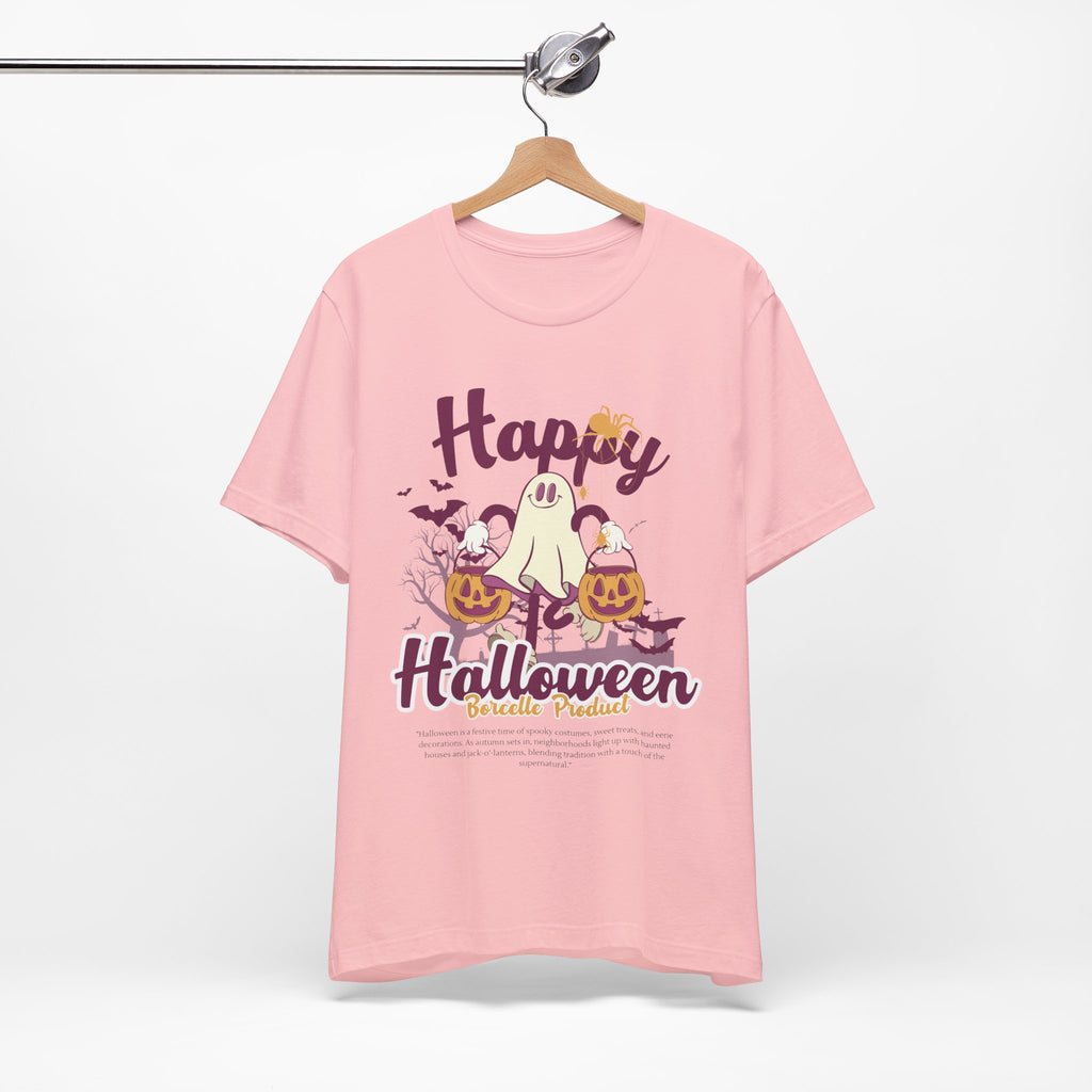 Halloween Unisex T-Shirt, Cute Ghost Tee, Fall Apparel, Kids Halloween Costume, Spooky Season Shirt, Trick or Treat Gift