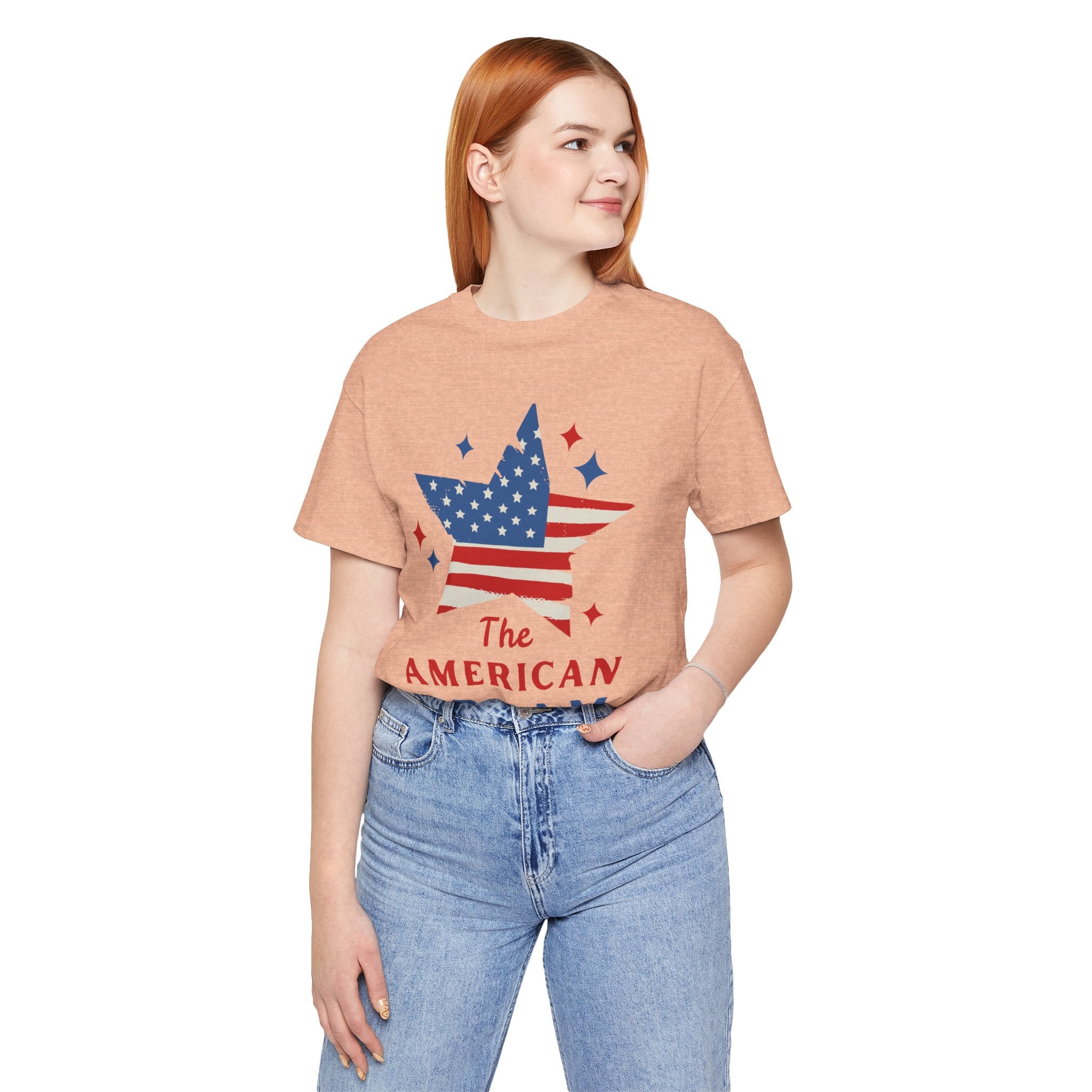 Patriotic T-Shirt, Independence Day Tee, American Dream Shirt, 4th of July Outfit, Stars and Stripes Tee Shirt
