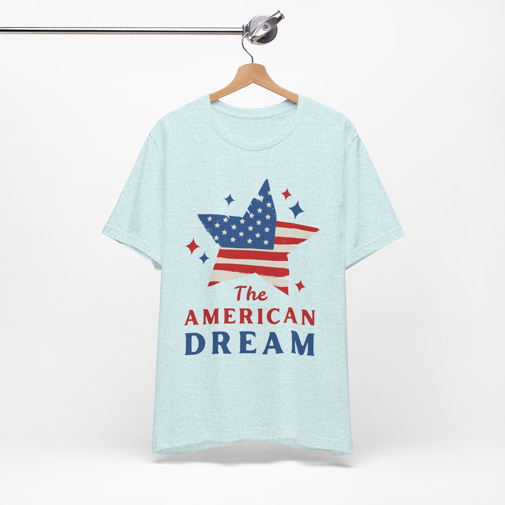 Patriotic T-Shirt, Independence Day Tee, American Dream Shirt, 4th of July Outfit, Stars and Stripes Tee Shirt